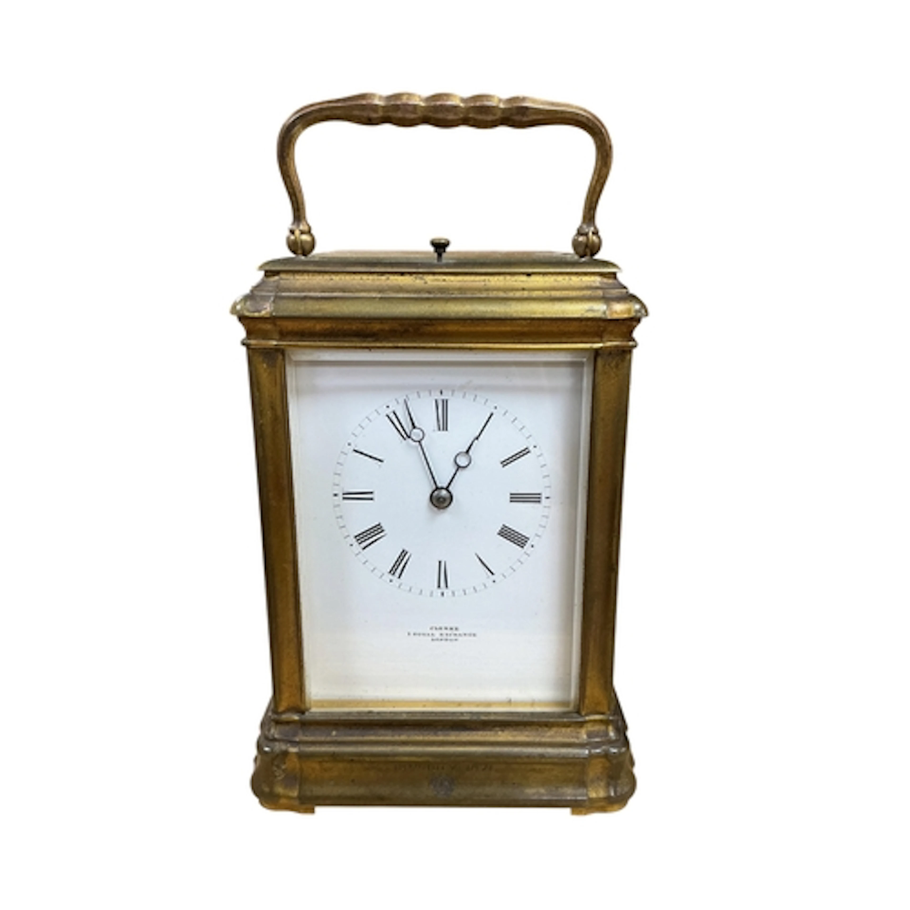 A late 19th / early 20th century gilt brass gorge cased carr...