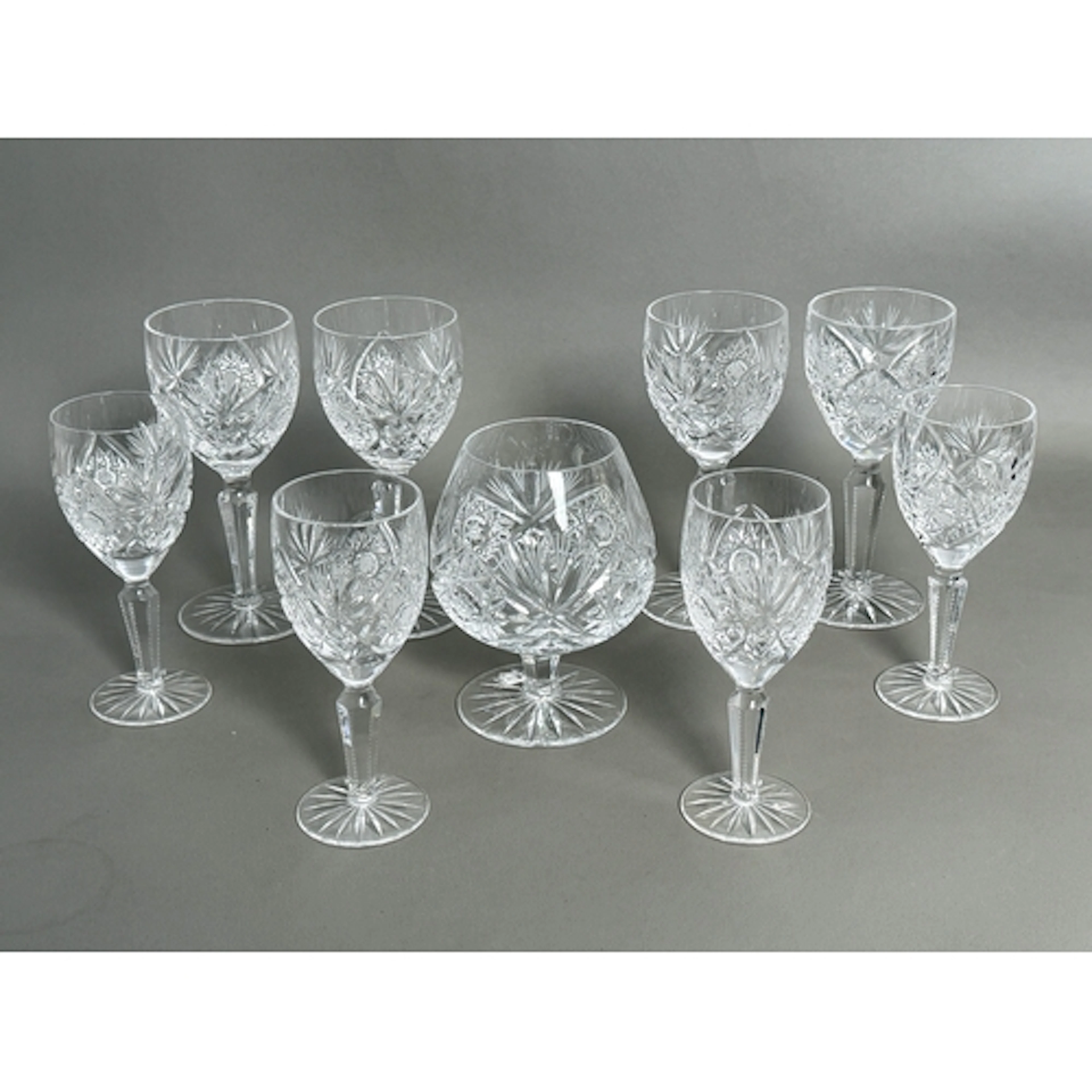 A group of Edinburgh Crystal Royal Cut glasses - comprising ...