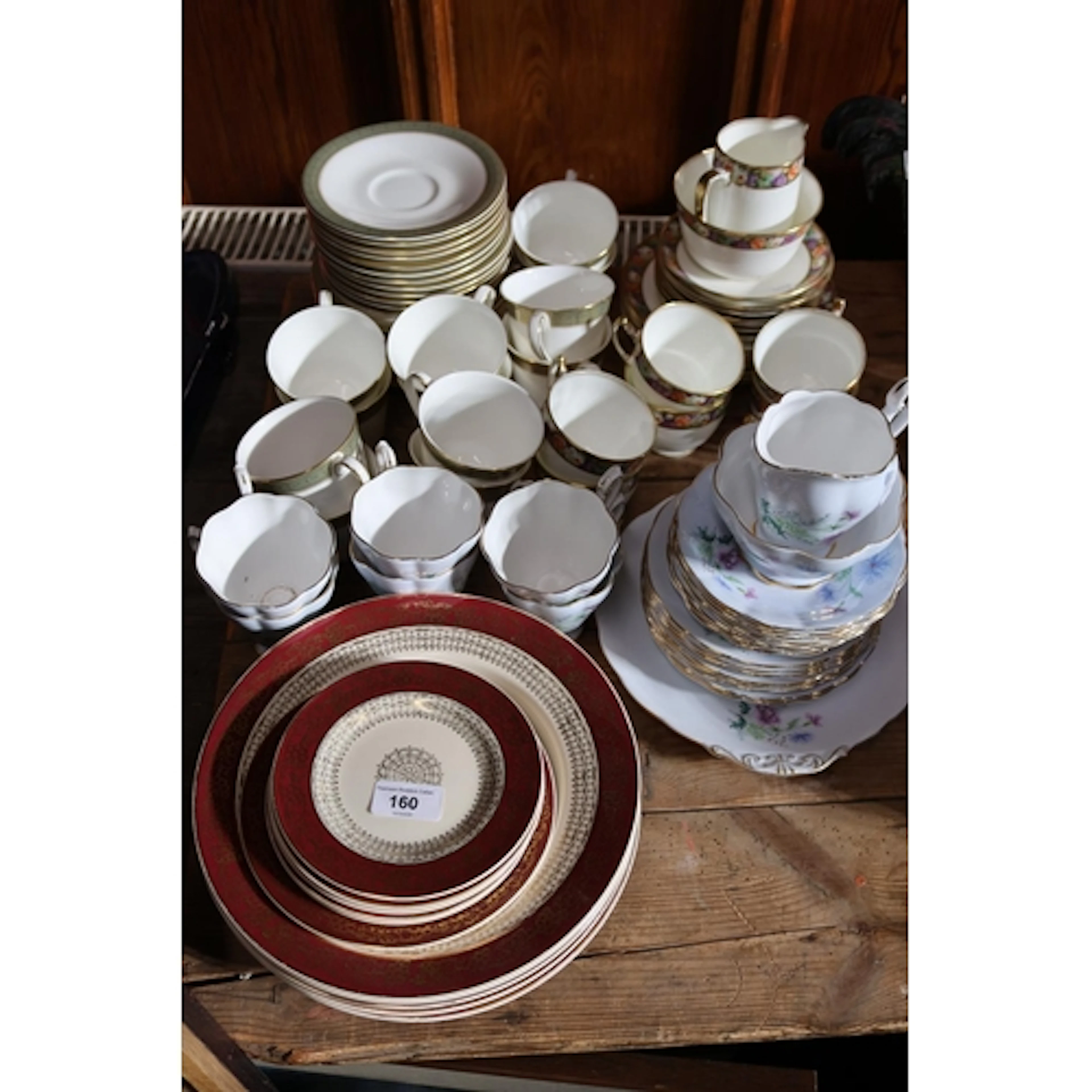 Group of decorative ceramics to include part teasets.