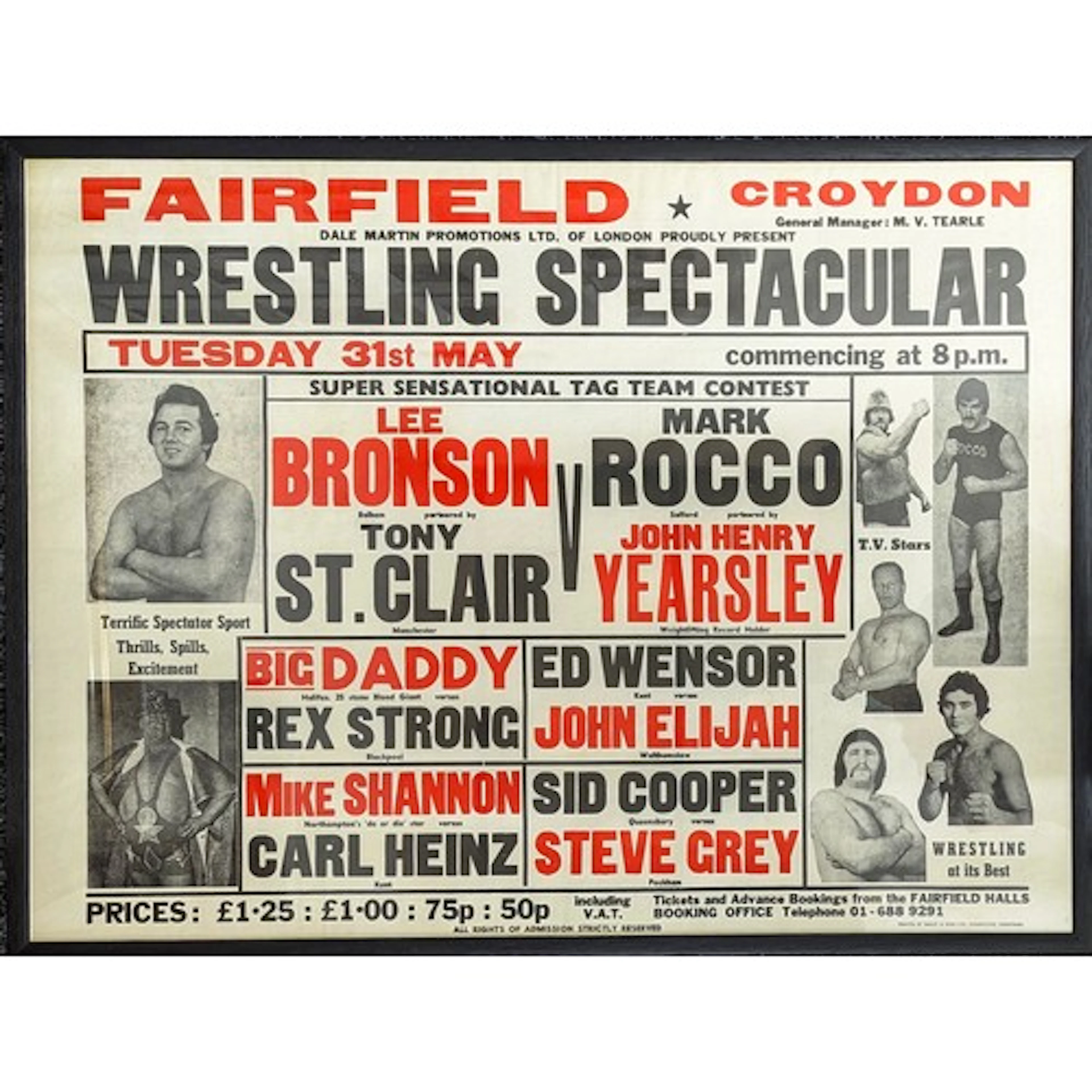 Sport - Wrestling - a late mid-20th century double crown pic...