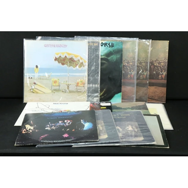 Vinyl - 14 Neil Young and related LPs to include On The Beac...