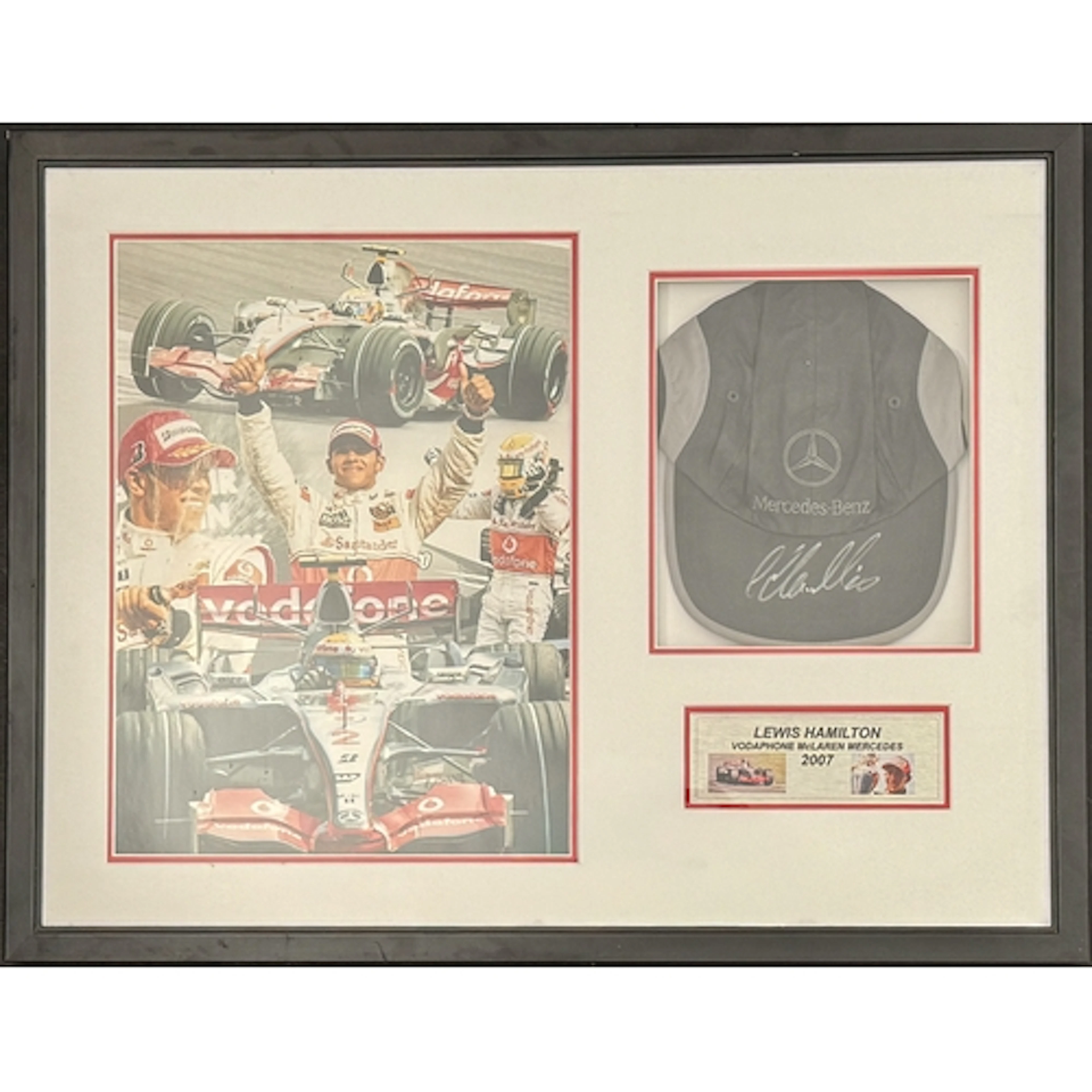 Sir Lewis Hamilton: a signed Mercedes-Benz cap presentation ...