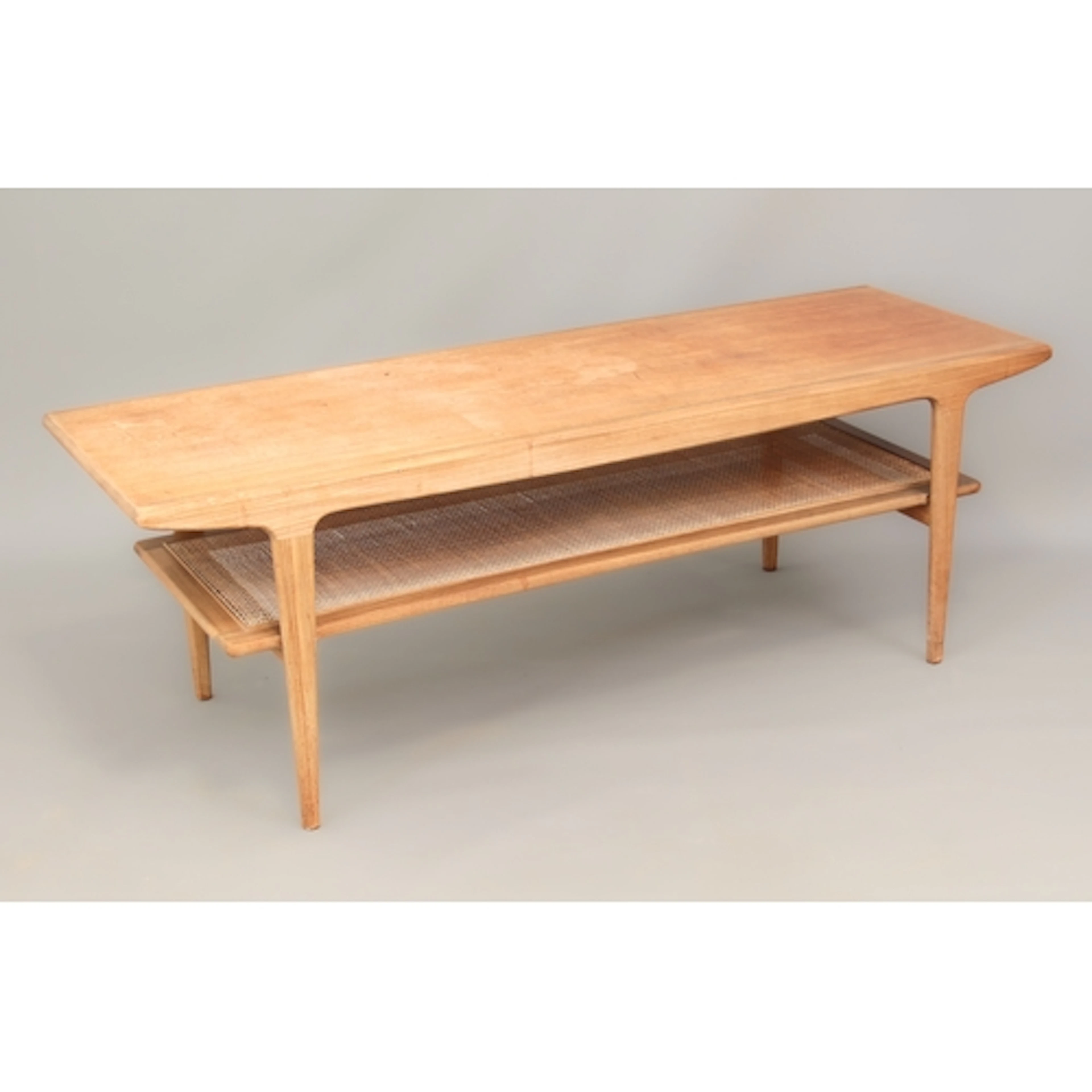 Johannes Andersen for CFC Silkeborg: a 1960s two-tier teak a...