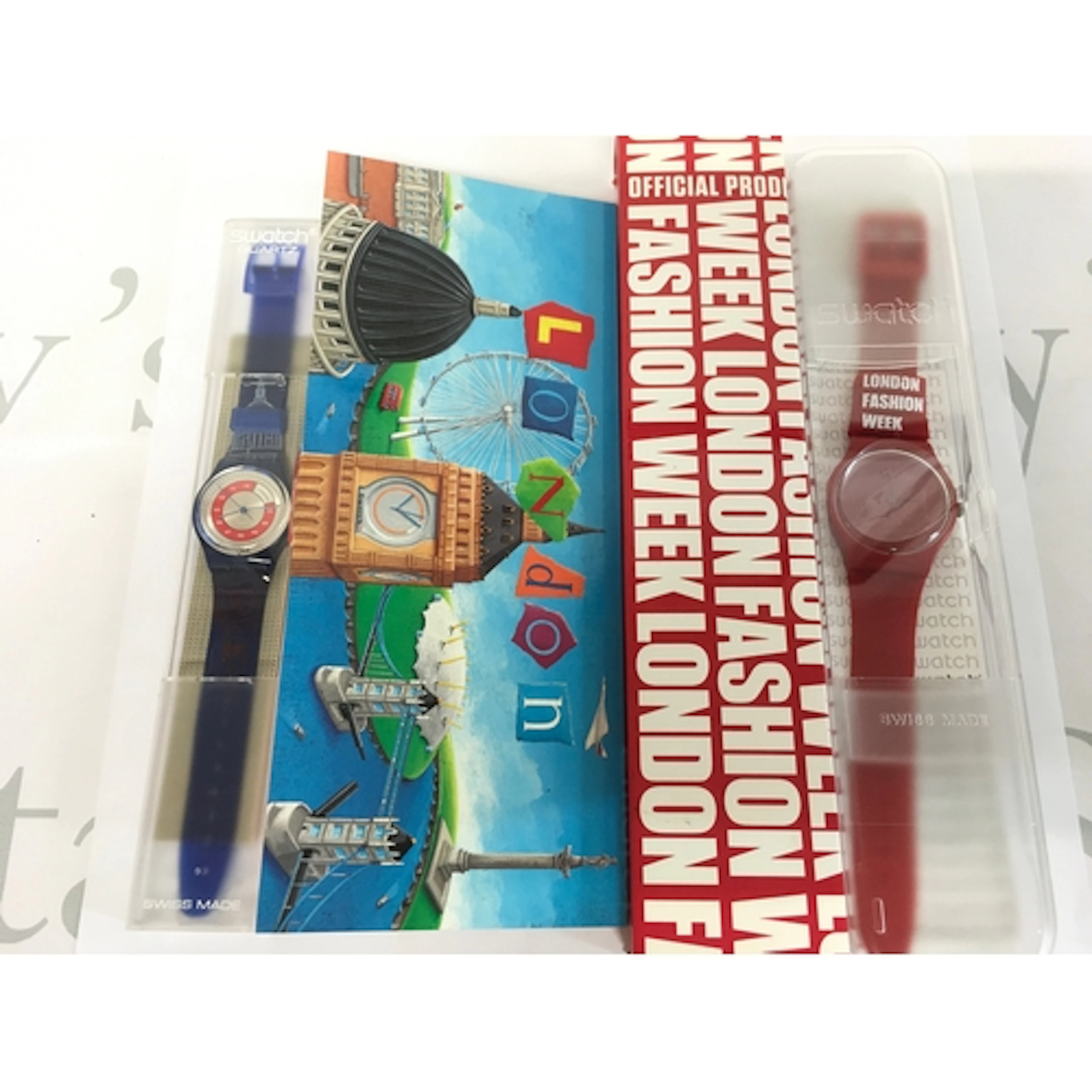 Two swatch watches including Swatch Gent "Sightseeing T...