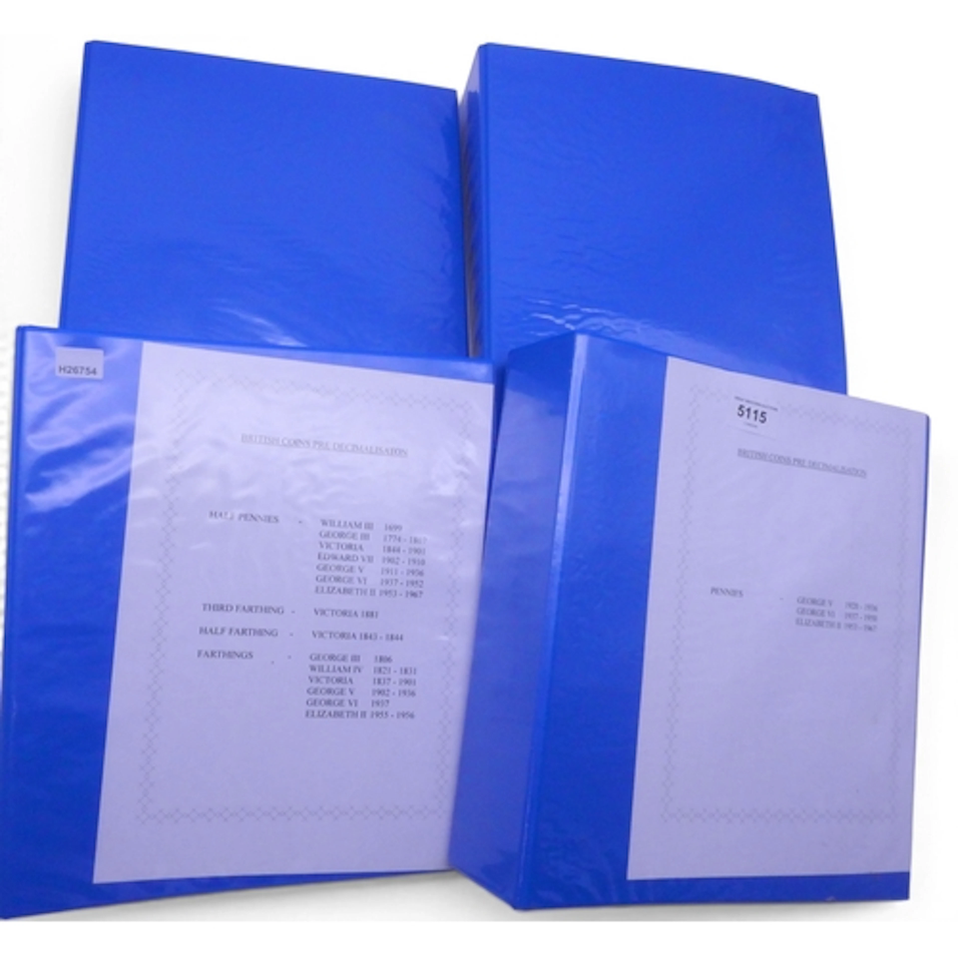 GREAT BRITAIN Copper coins in four folders to include Willia...
