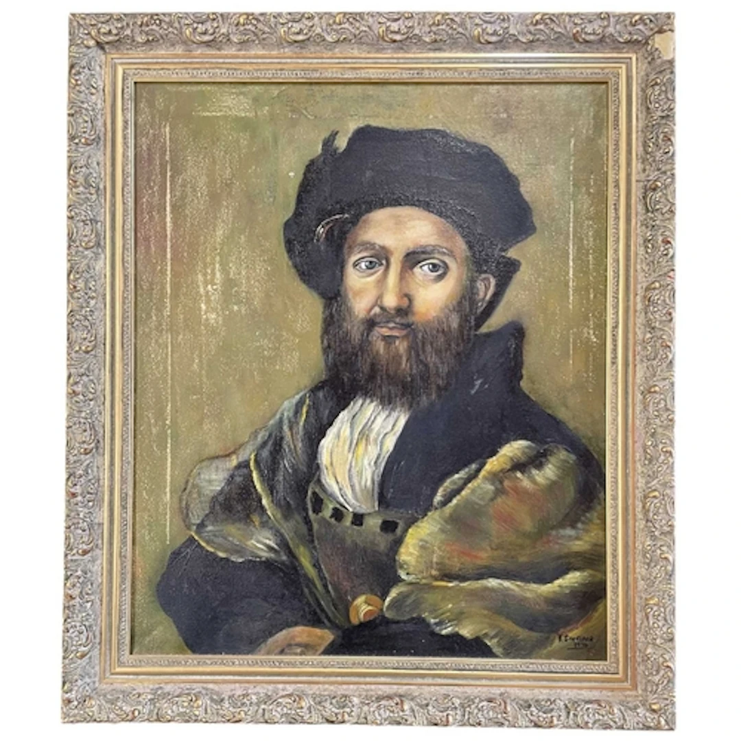 Raphael (Italian, 20th century) - an oil on canvas portrait ...