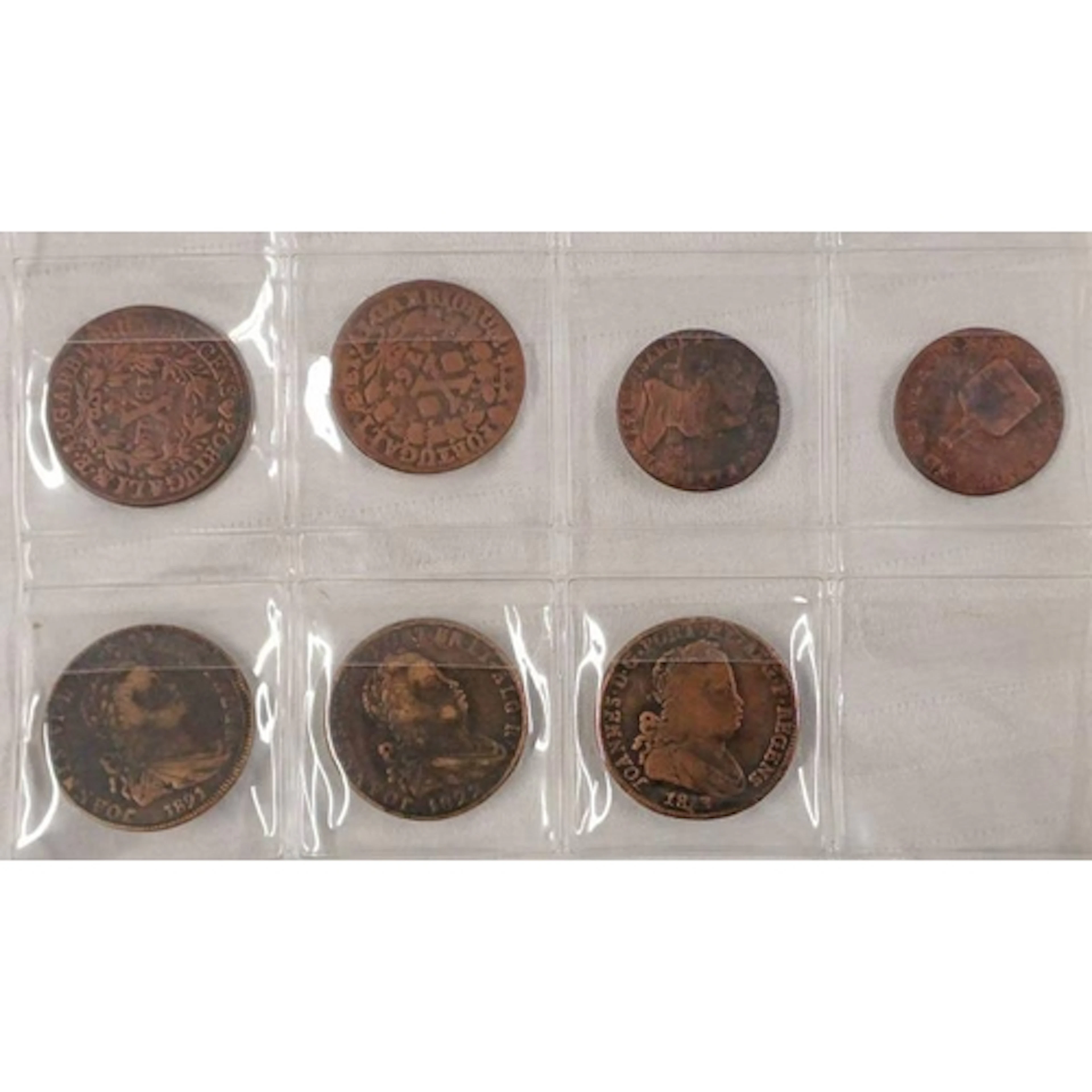 COPPER COINAGE TO INCLUDE: PORTUGAL 1764 JOSE I 10 REIS; 181...