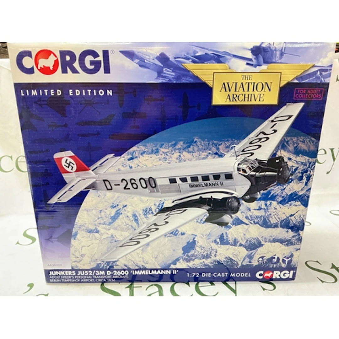 A Boxed Corgi Aviation Archive Junkers JU52/3M D-2600 Immelm...