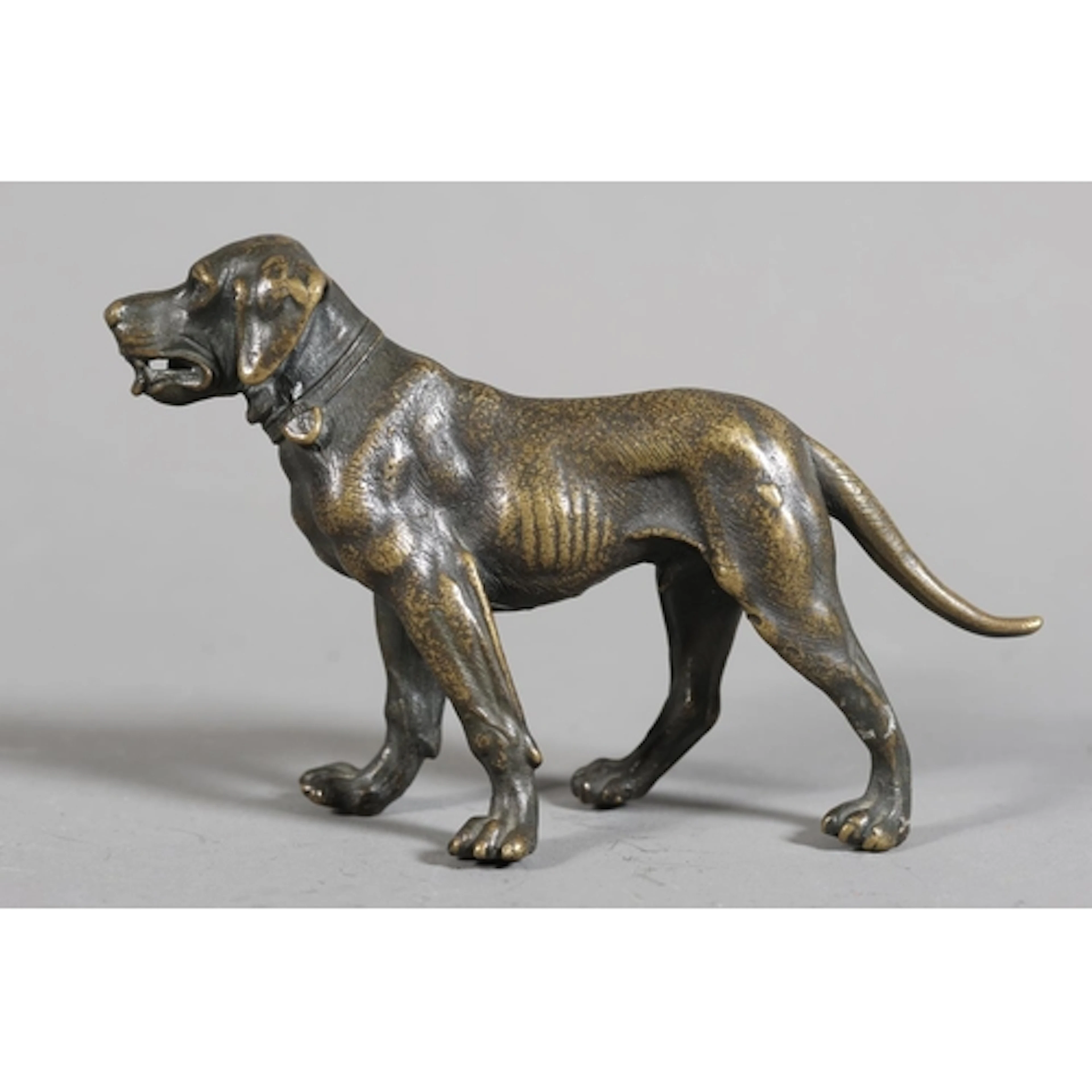 Austrian bronze in the manner of Bermann mastiff type dog