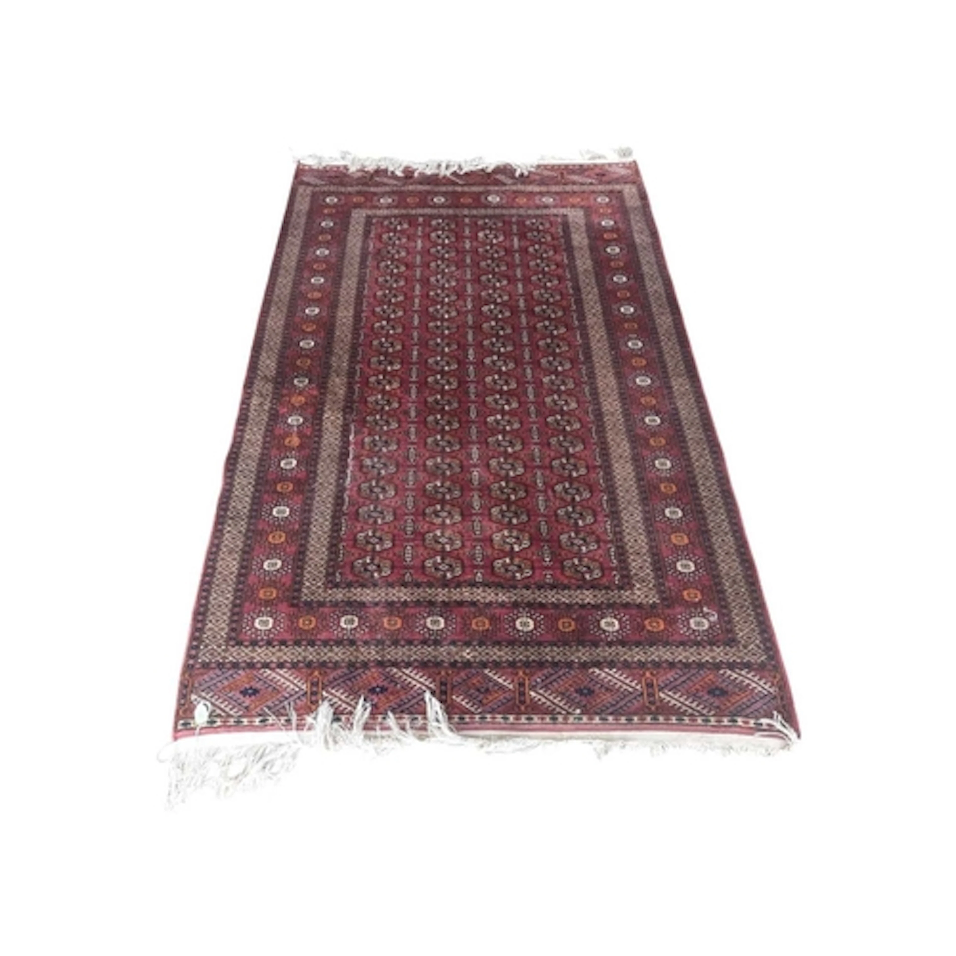 Large Persian / Islamic floor carpet rug in red ground with ...