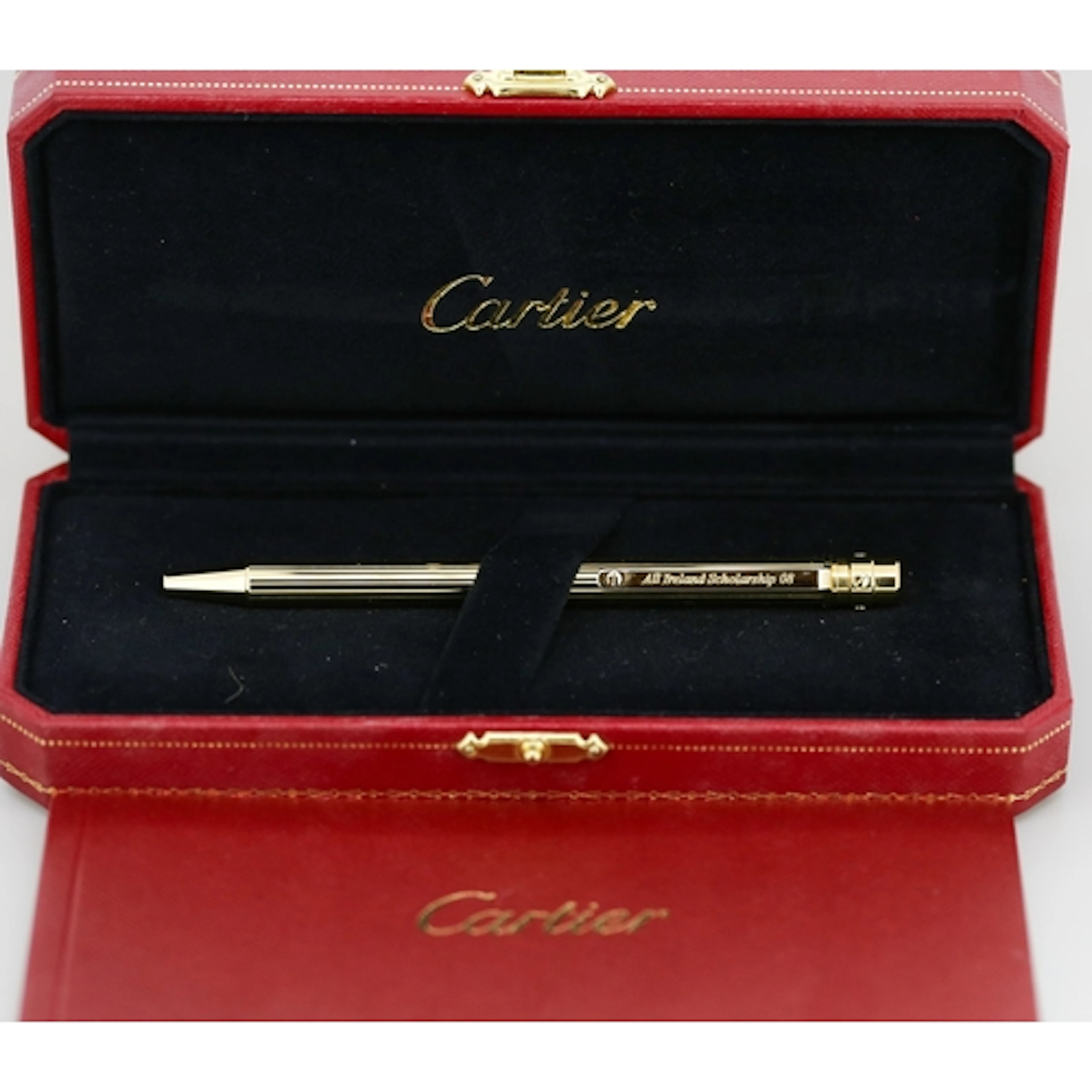 Cartier Santos Gold Plated Ballpoint Pen 'All Ireland Schola...