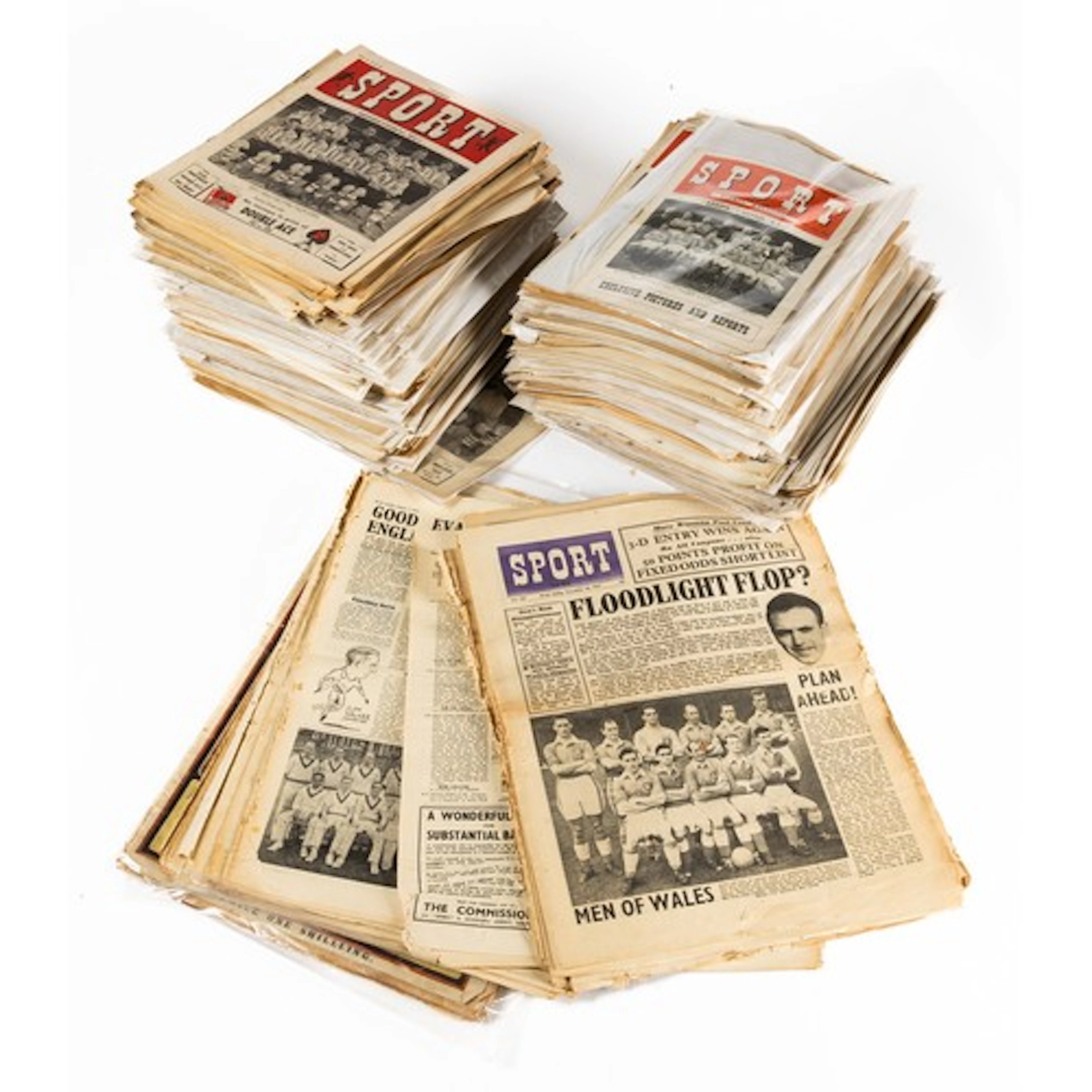 Large selection of 1940's to 50's Sport Weekly magazine, wel...