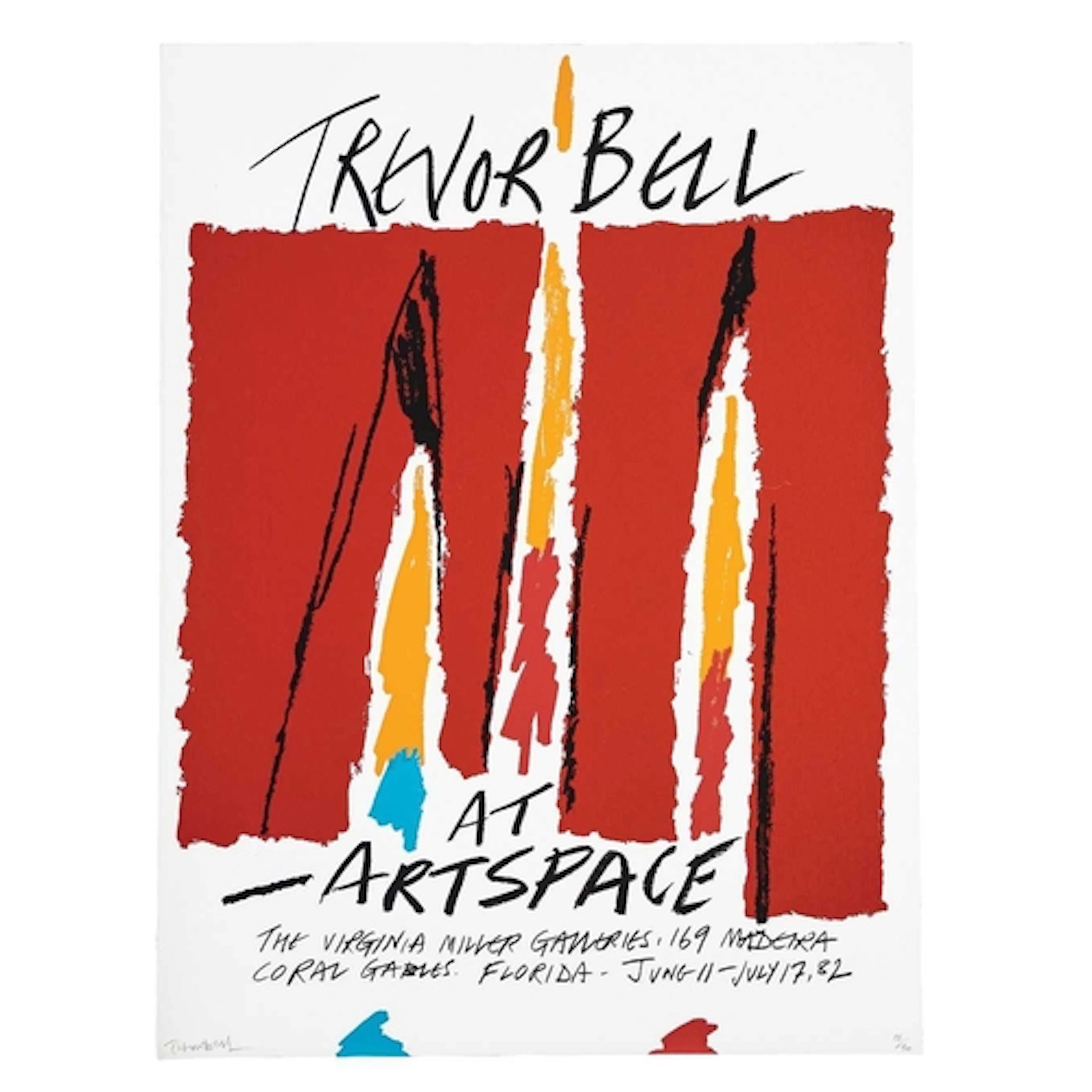 Trevor BELL (1930-2017) Exhibition Poster 'Trevor Bell - At ...