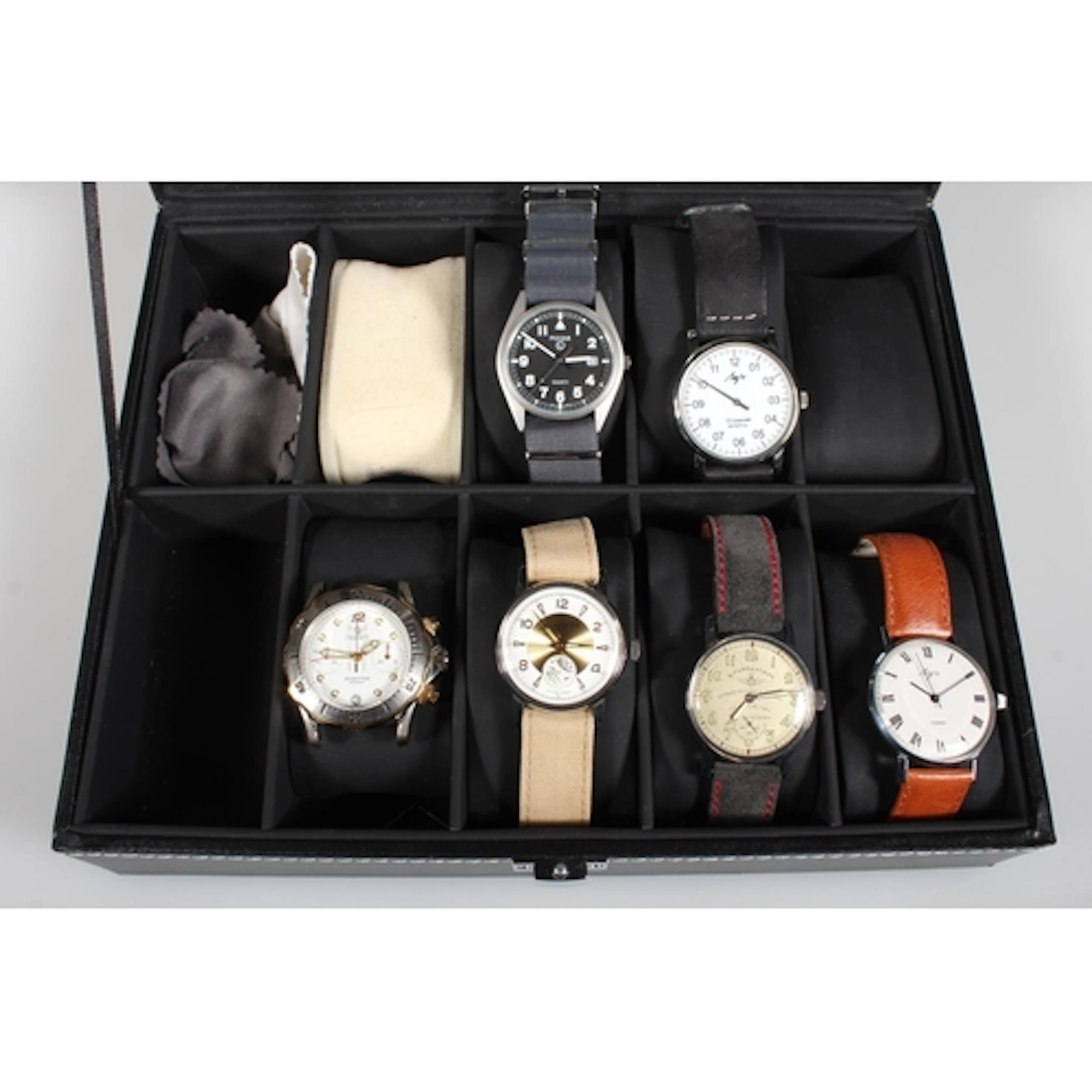 Two Russian gents wristwatches, Pulsar military style quartz...
