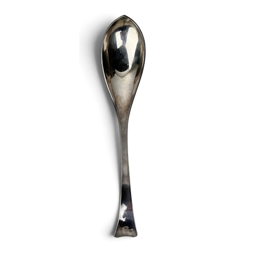 CARL JOHAN ANTONSEN: A STYLISH DANISH SILVER SERVING SPOON, ...