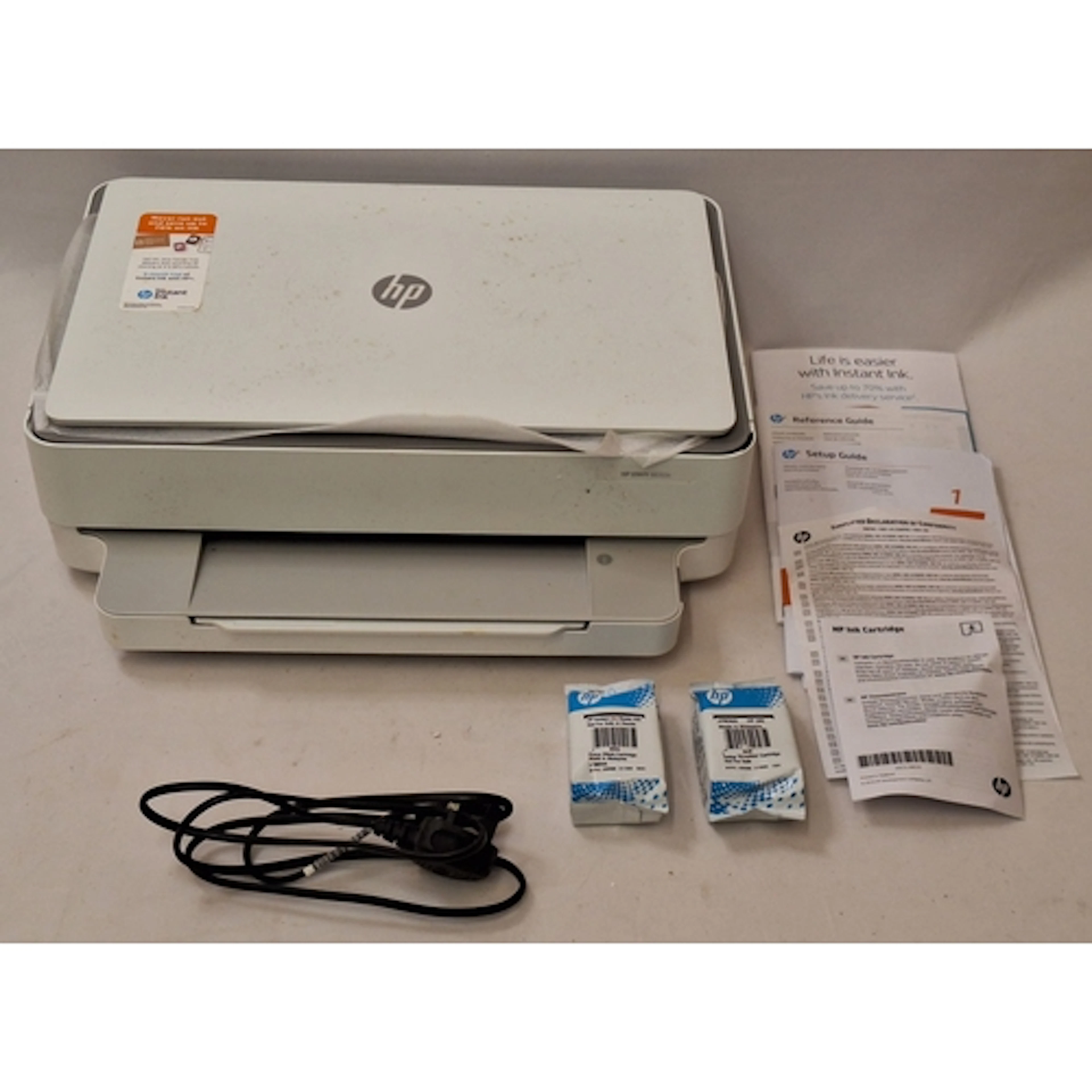 Boxed as New HP Printer model ENBY6032E with 2 cartridges UN...