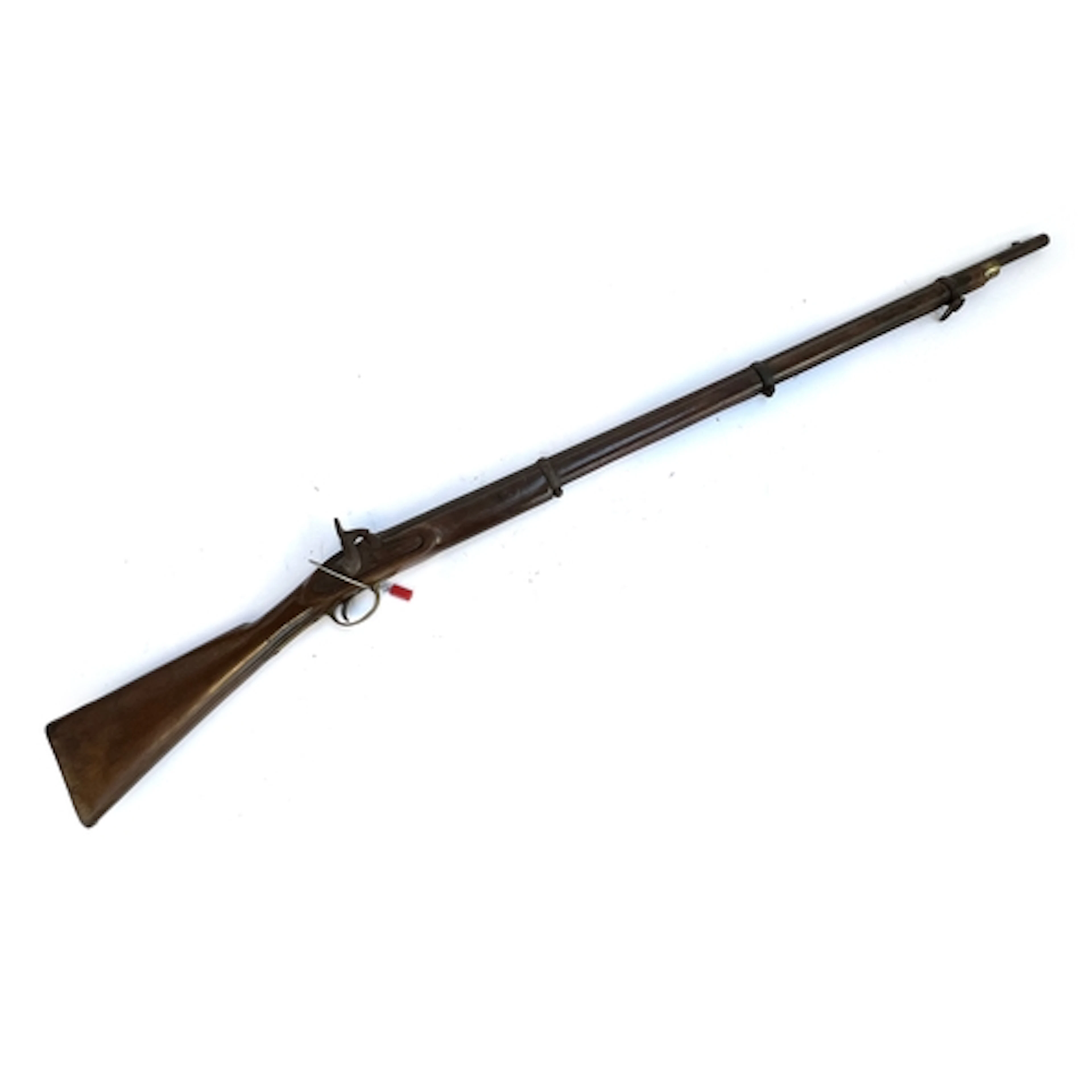 An antique obsolete calibre percussion rifle, of unknown mak...