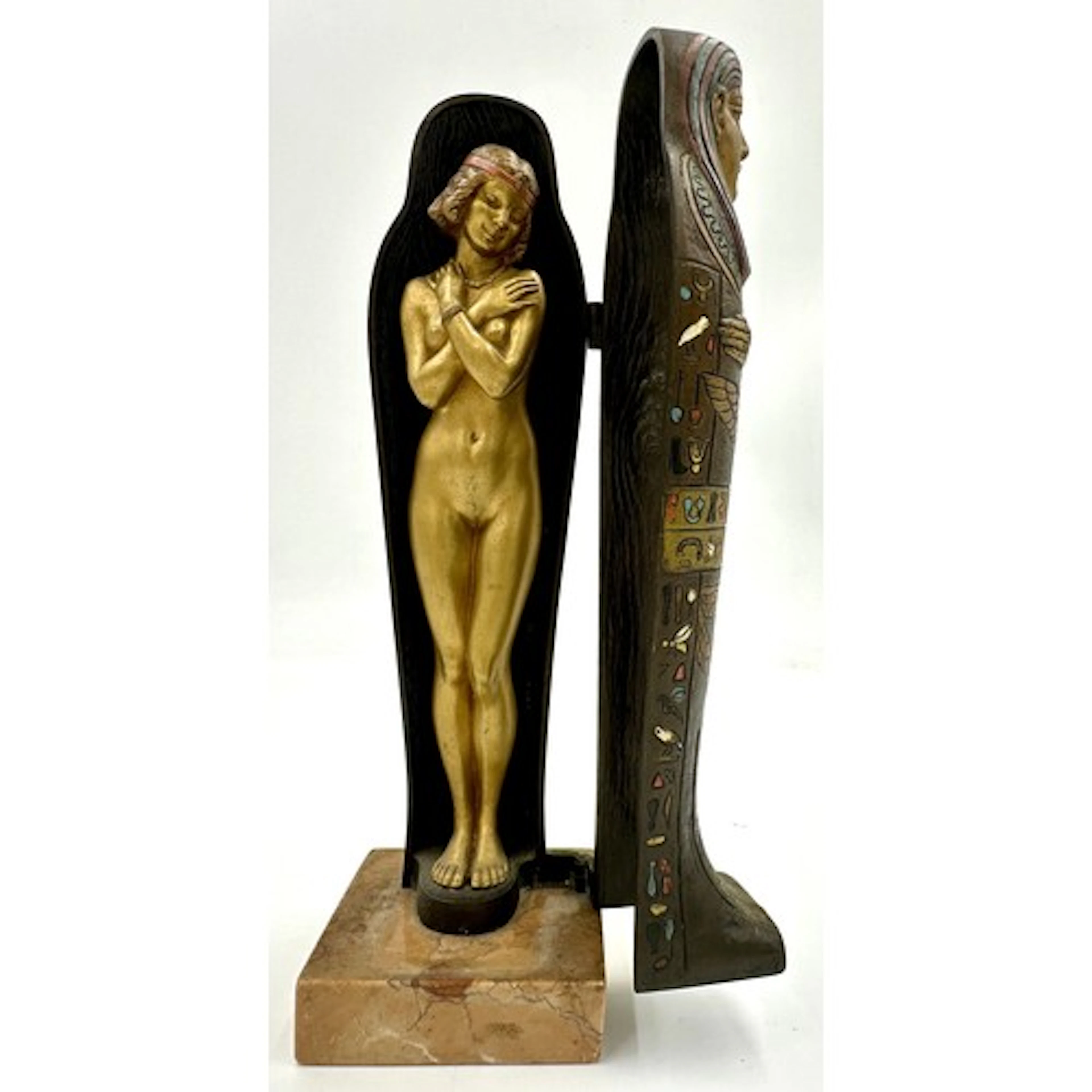 Franz Xaver Bergmann (1861 - 1936) cold painted and gilt bro...