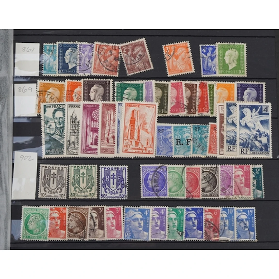 Good clean early 20th century and later French stamps in min...