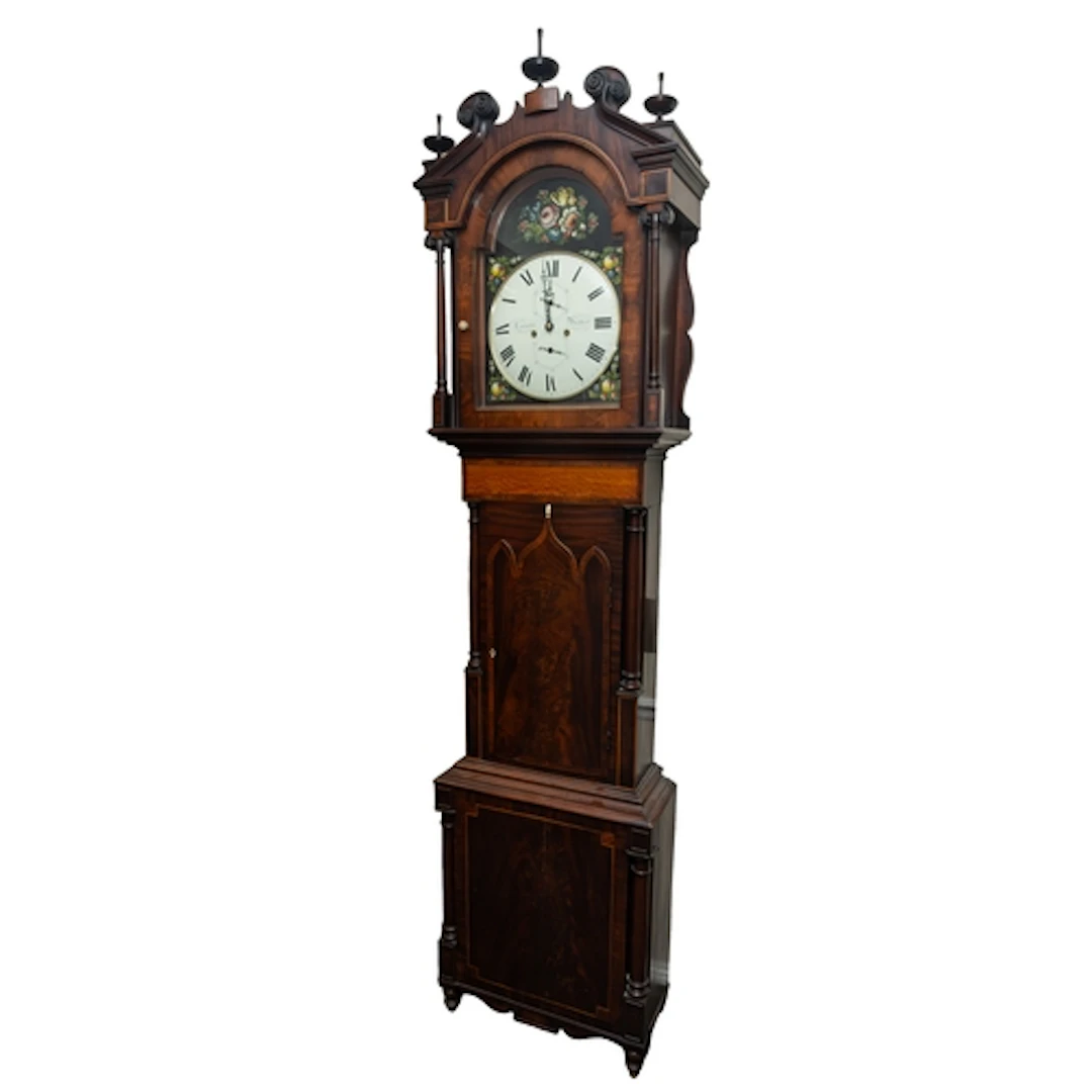 Lancaster, Bradford a decorative mahogany longcase clock the...