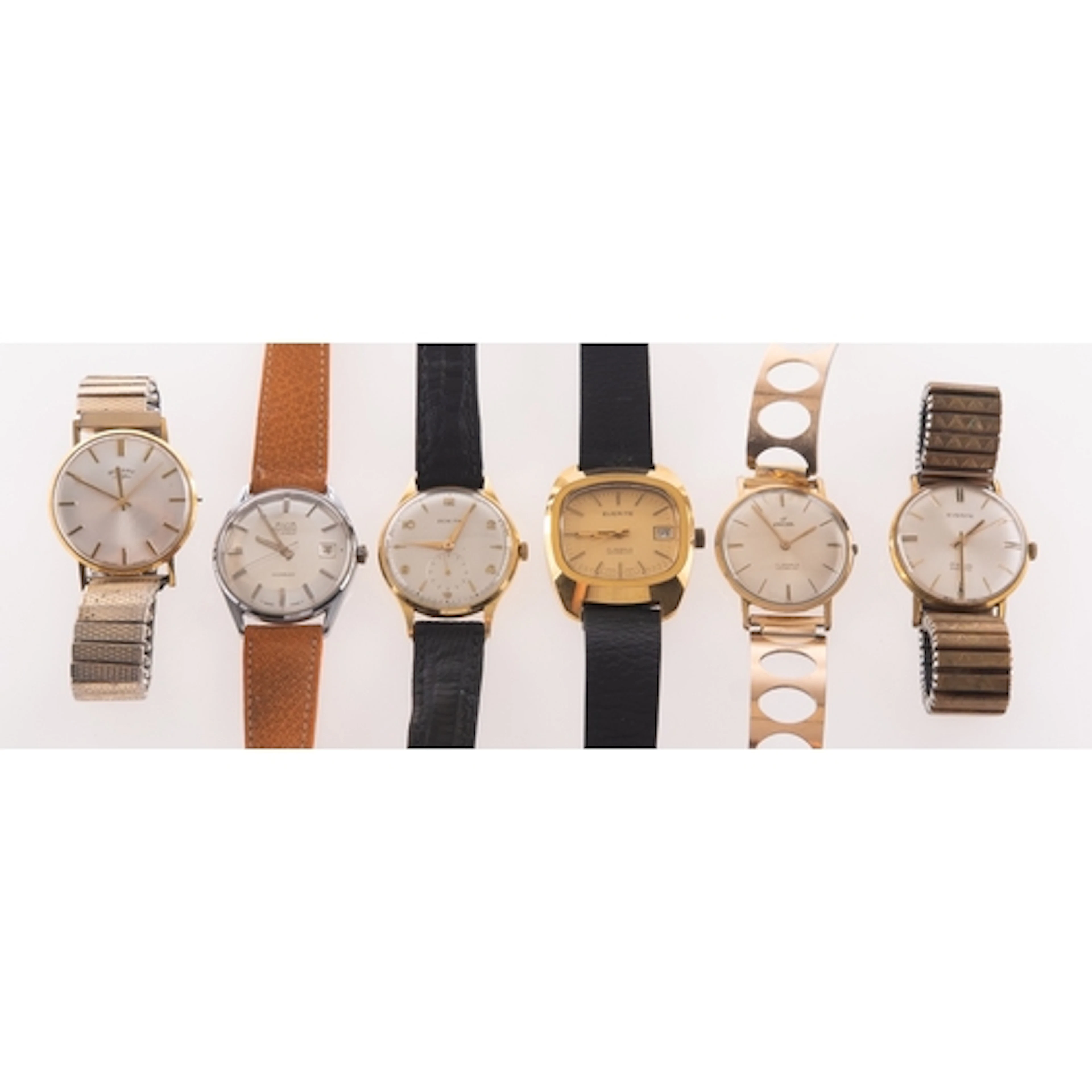 Zenith an 18K gold gentleman's wristwatch, the cream dial w...