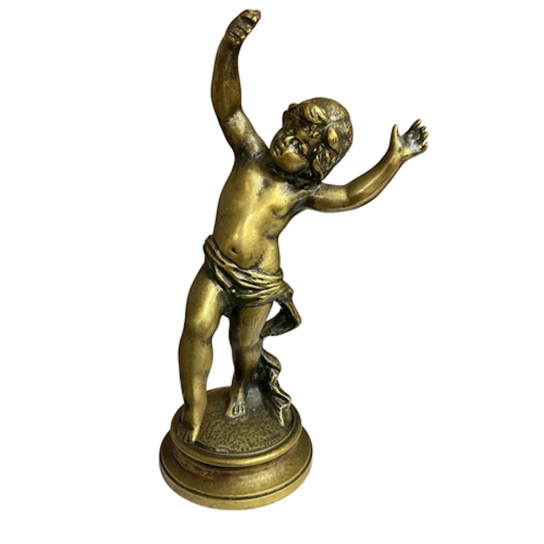 After Clodion. A bronze figure of a dancing youth, height ap...