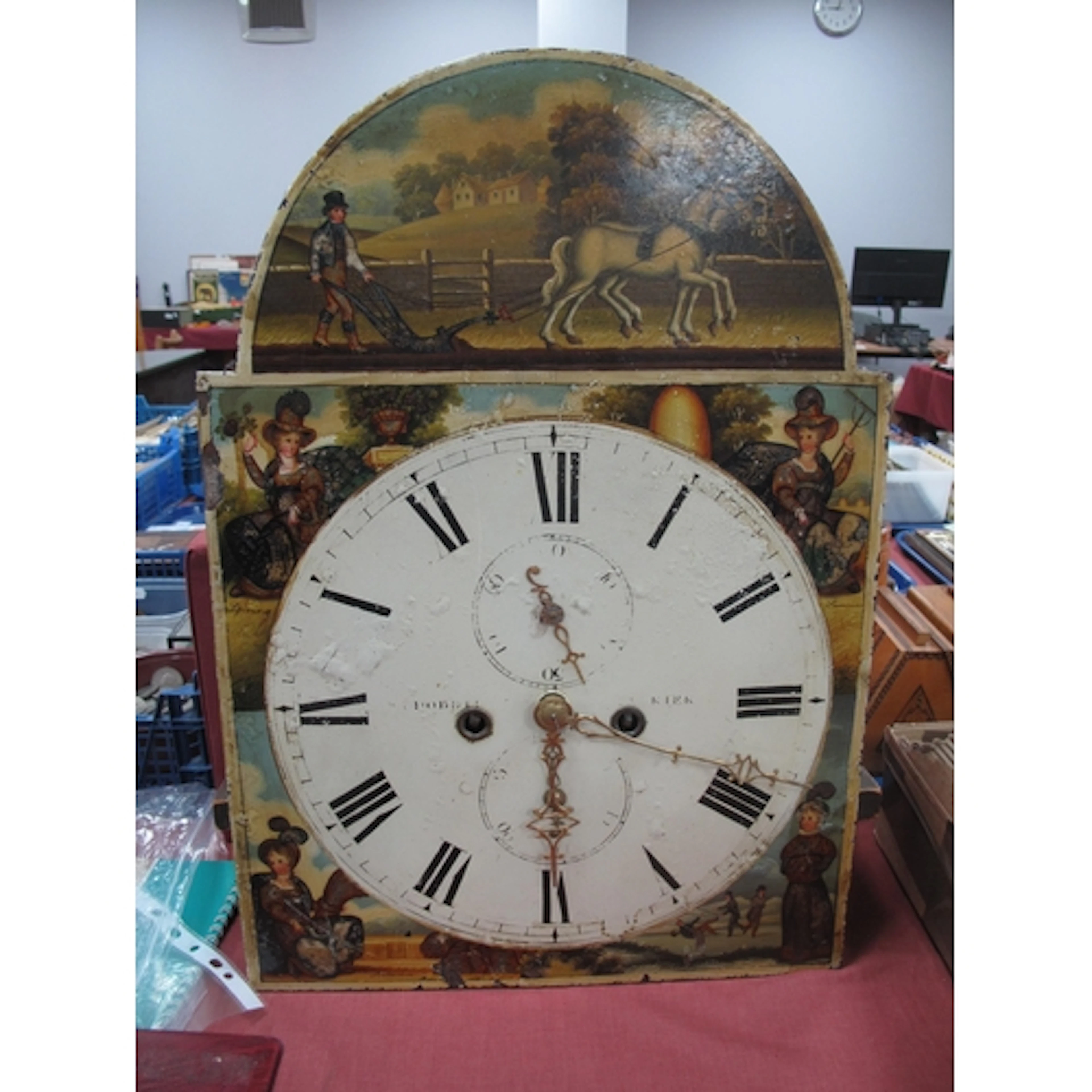 XIX Century Longcase Clock Movement Dobbie of Falkirk, eight...
