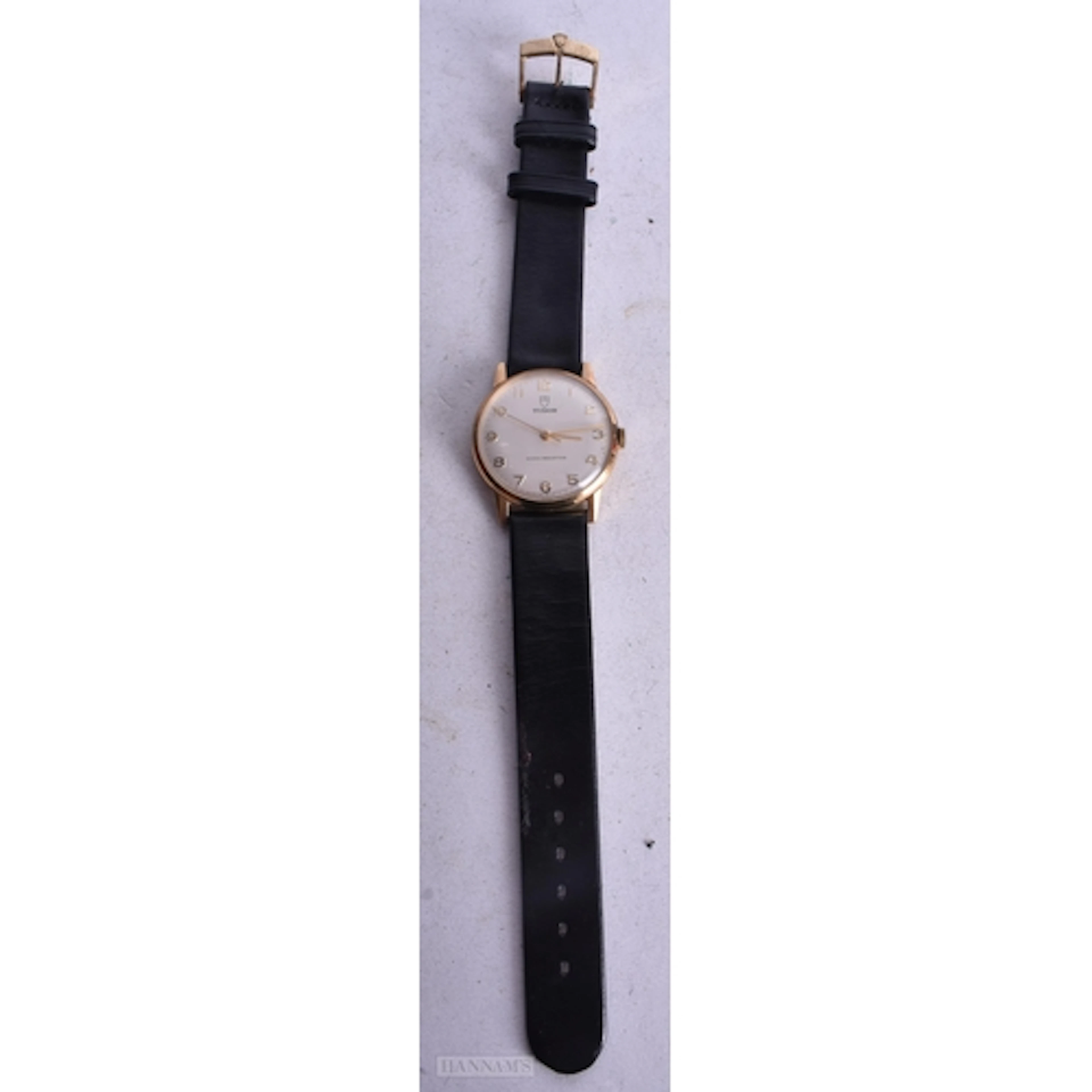 Vintage Tudor Gold Watch. 3.2cm incl crown. Working
