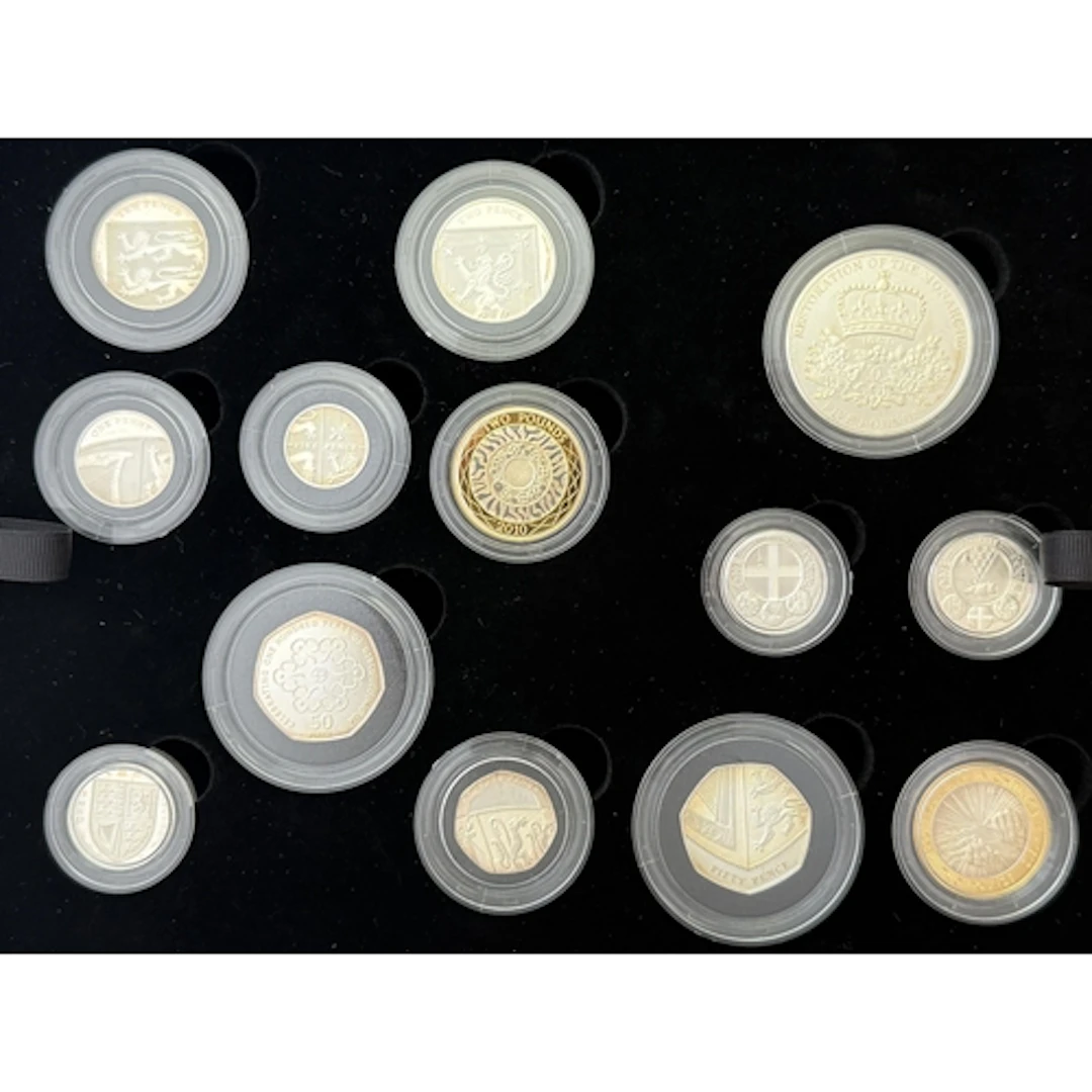UK 2010 The Royal Mint Silver Proof Coin Year Set, comprisin...