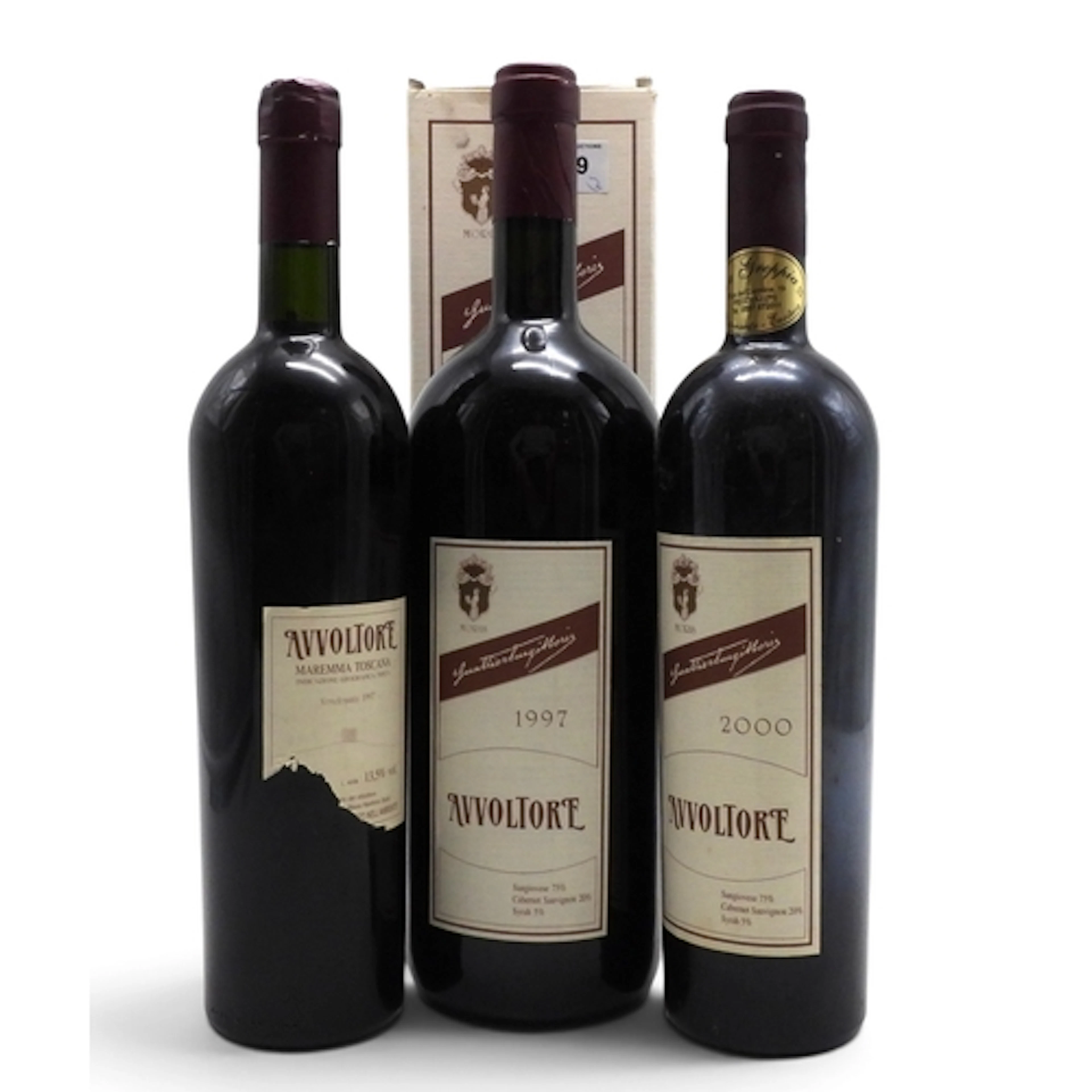 SUPER TUSCAN - MORRISFARMS 'AVVOLTORE' - Three bottles ...