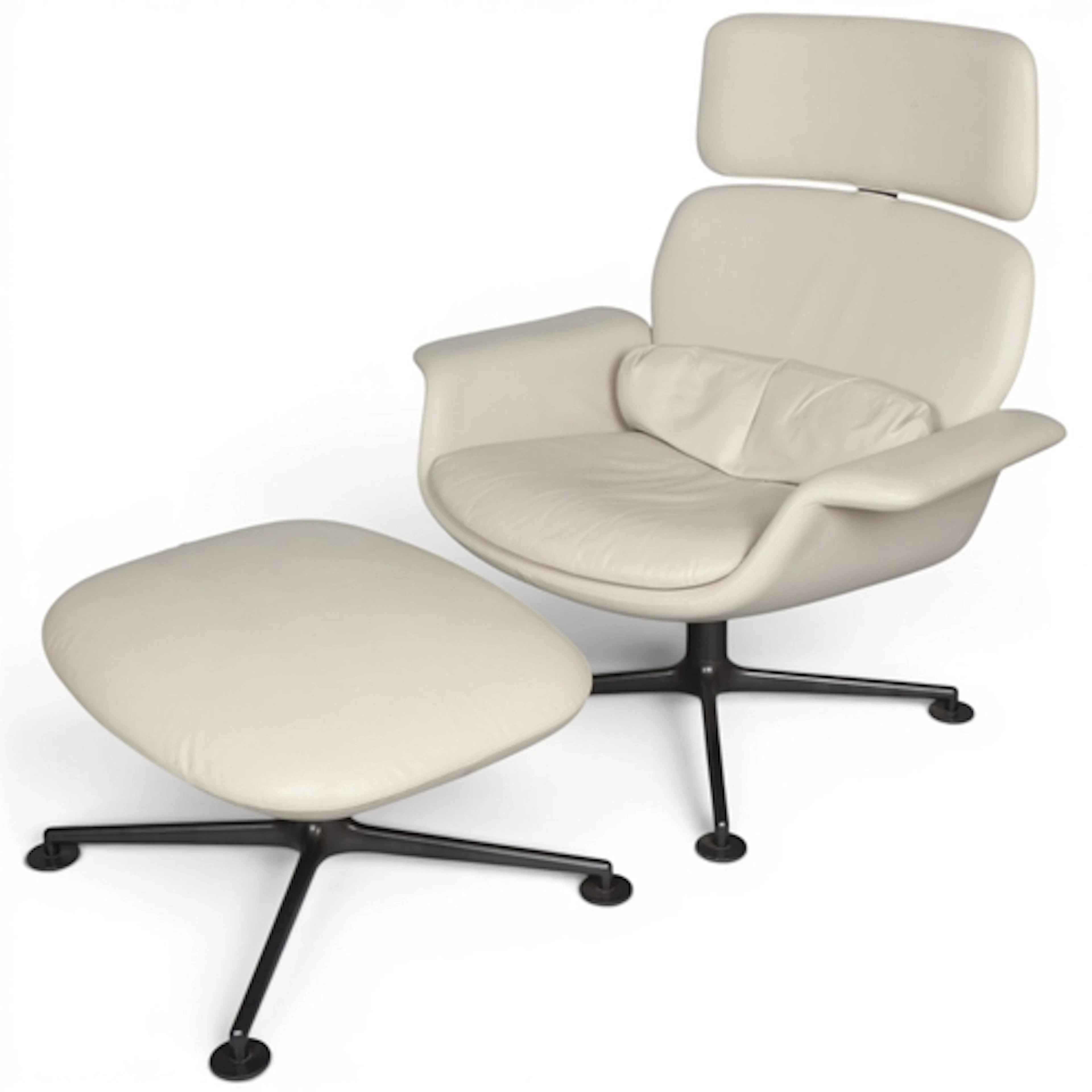 PIERO LISSONI, a contemporary designer Knoll KN02 leather re...