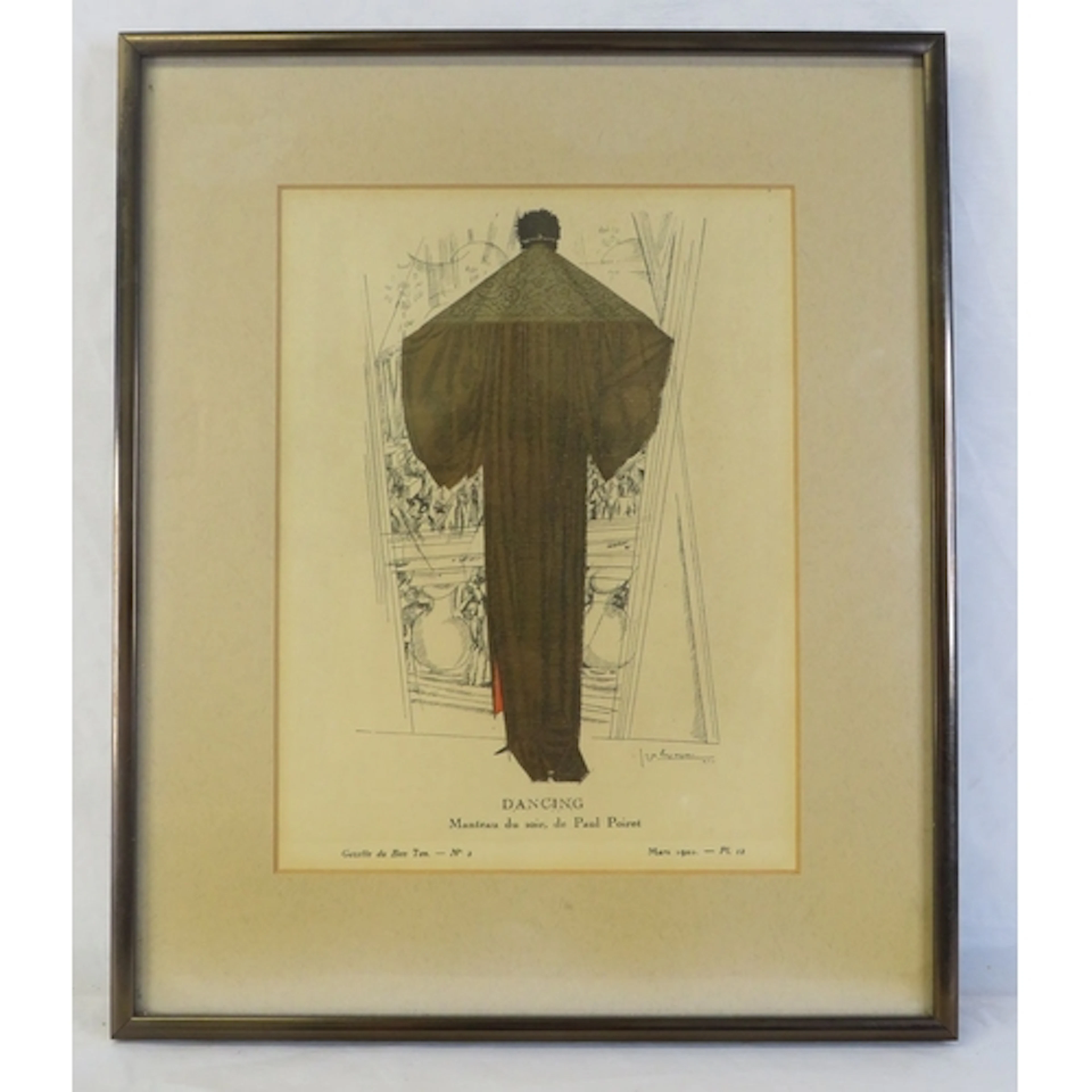 F/g Print entitled 'Dancing from the Gazette Du Bon Ton' by ...