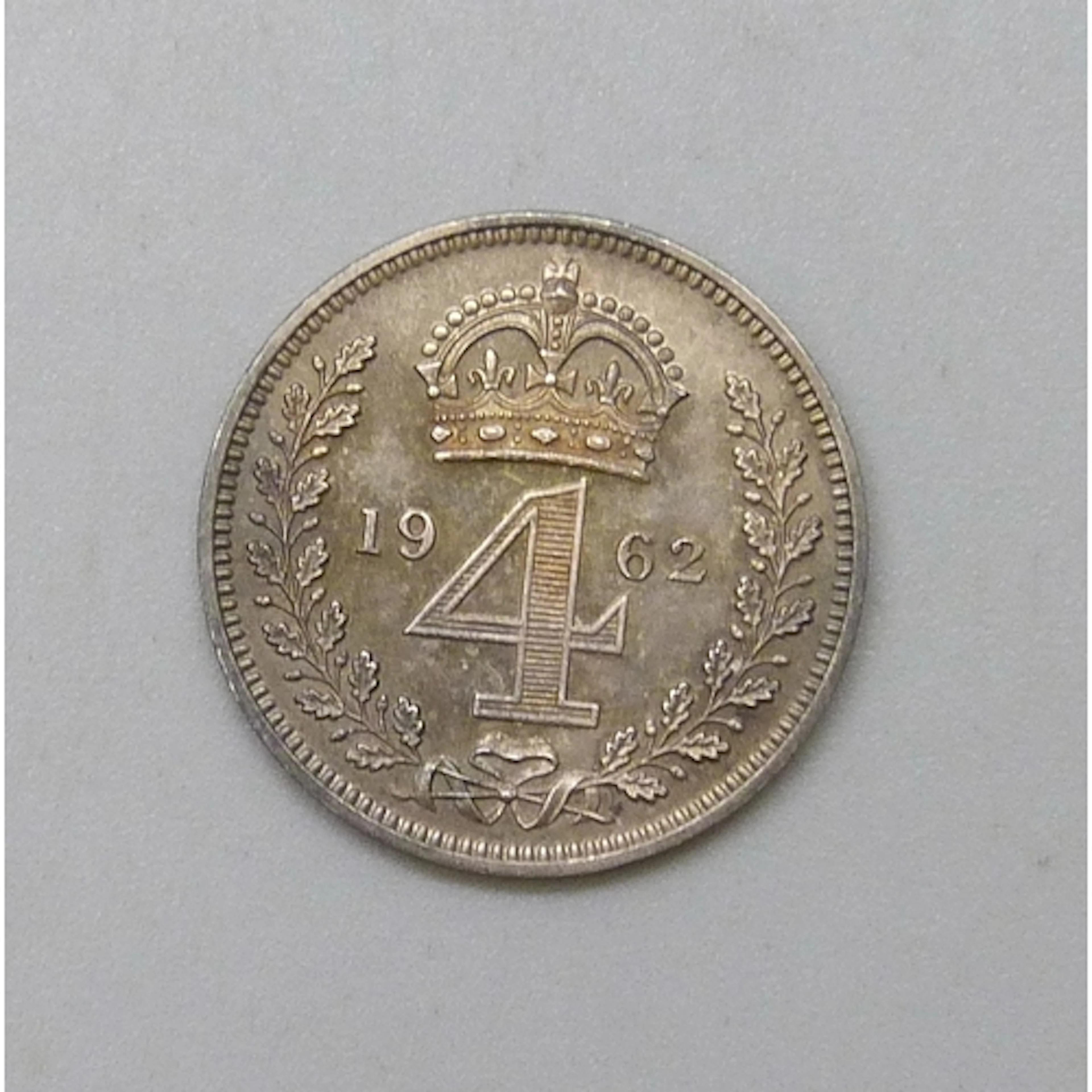Coins - Maundy Money - a 1962 silver four pence, uncirculate...