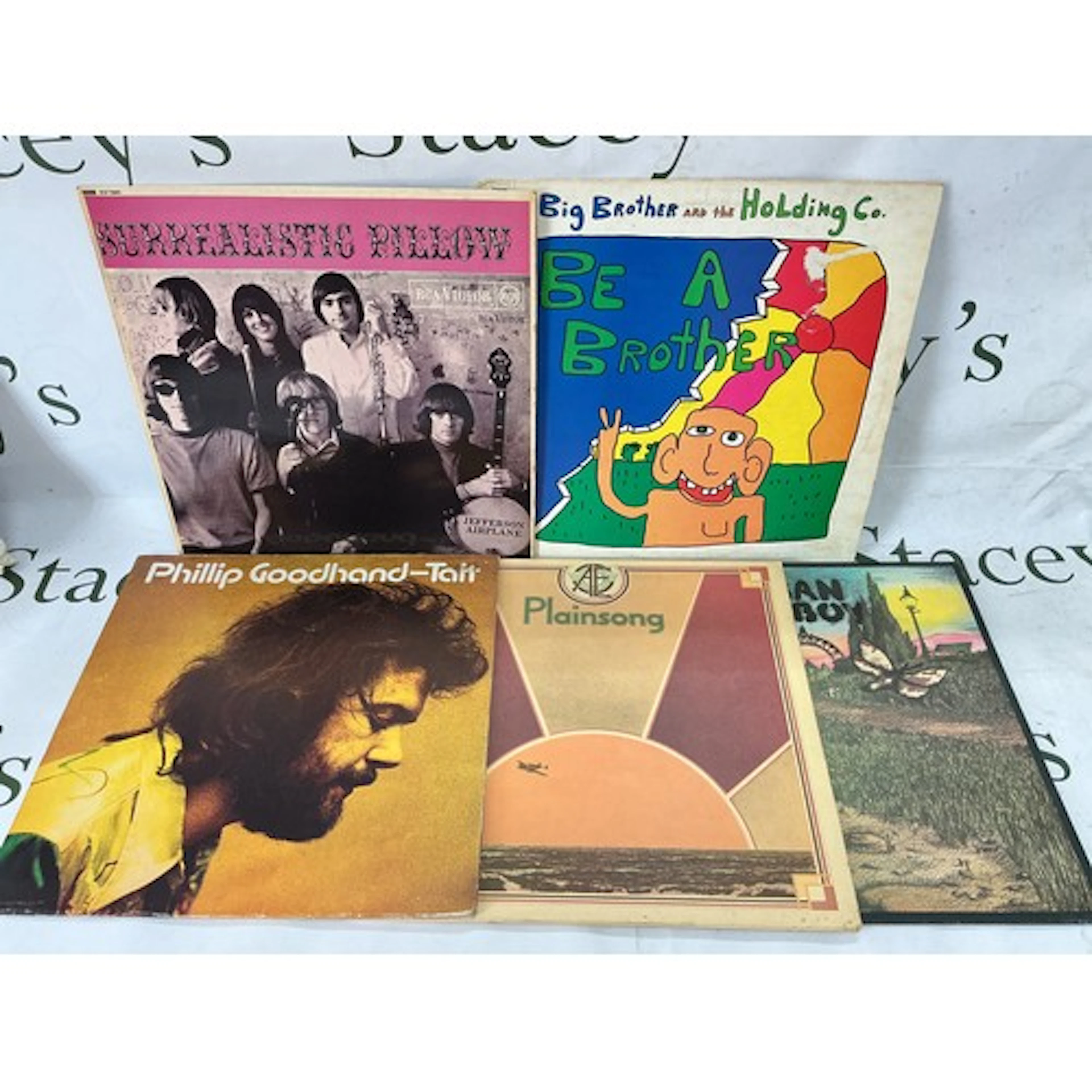 Five LPs comprising a first UK pressing of Surrealistic Pill...