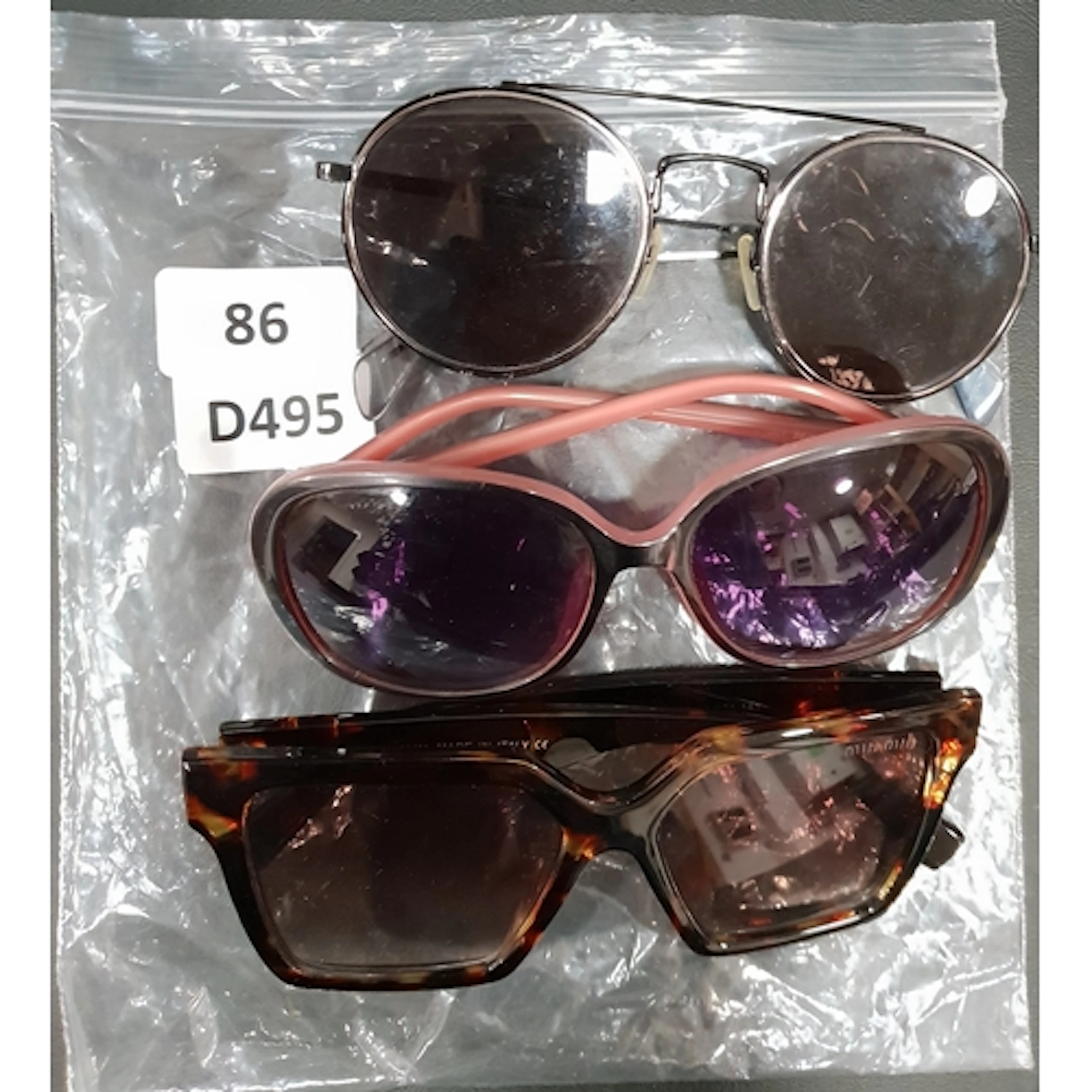 THREE PAIRS OF SUNGLASSES comprising Ted Baker, Miu Miu mod...