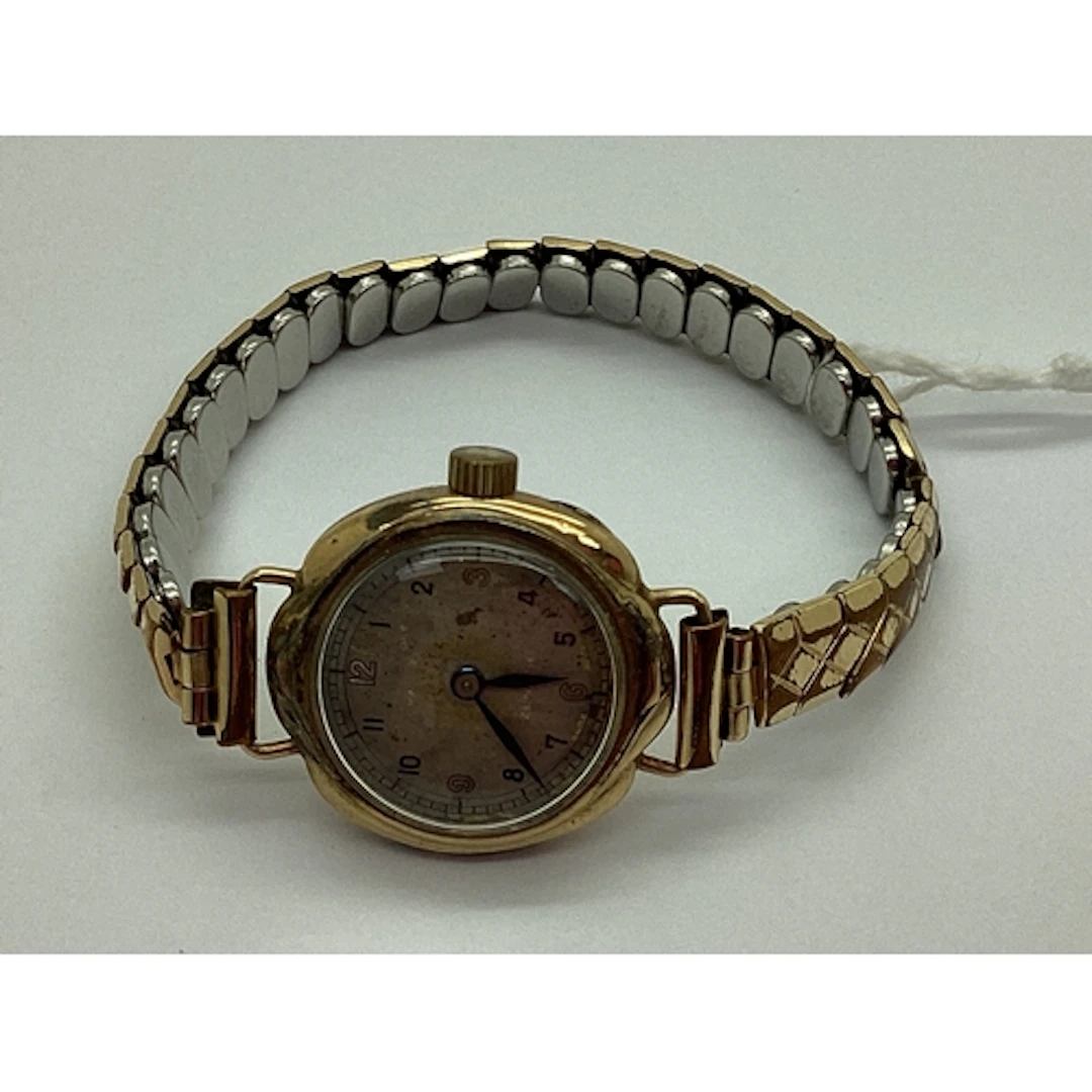 Zenith Vintage Ladies Wristwatch, the unsigned dial with Ara...