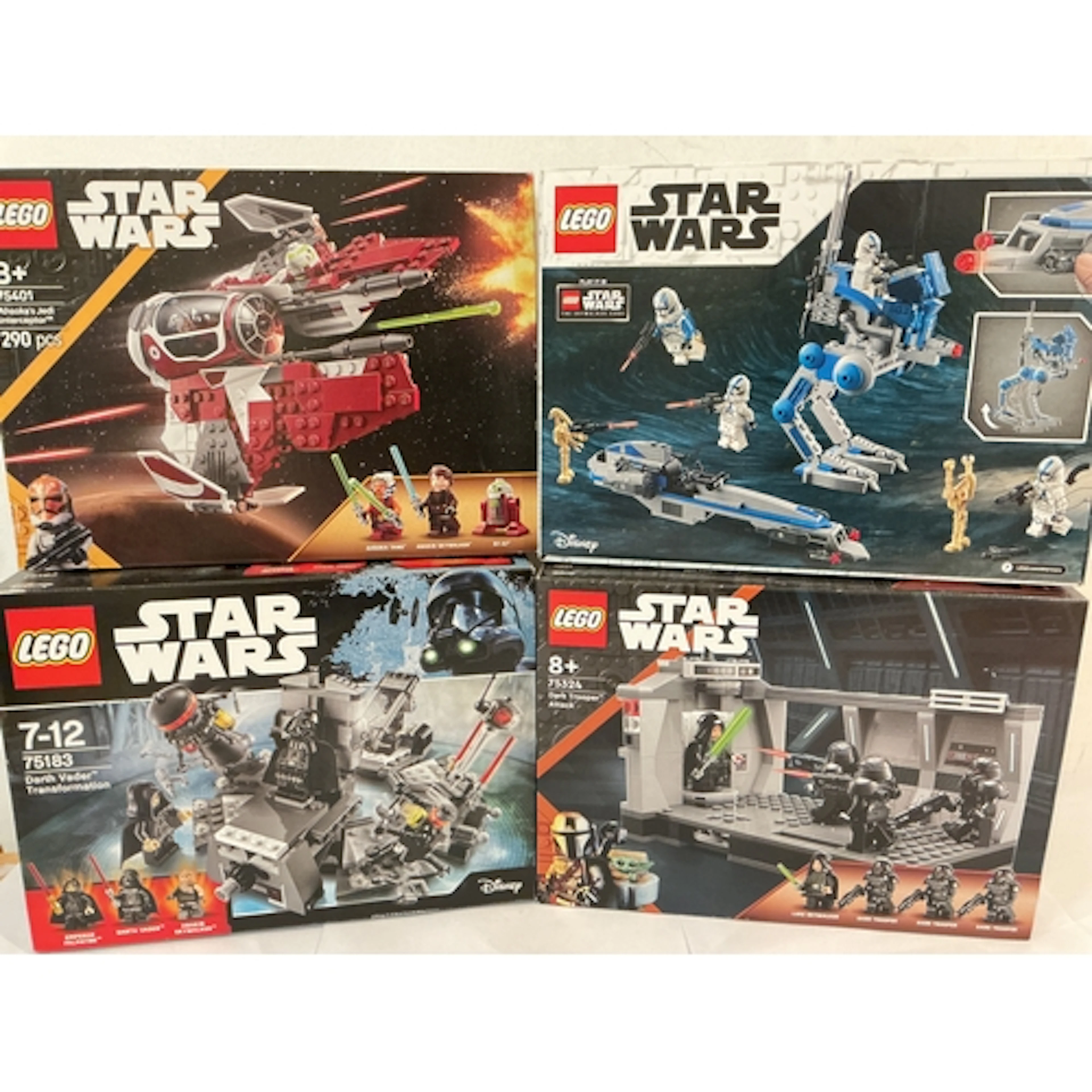 4 Boxed And Sealed Lego Star Wars Sets. Including Darth Vade...