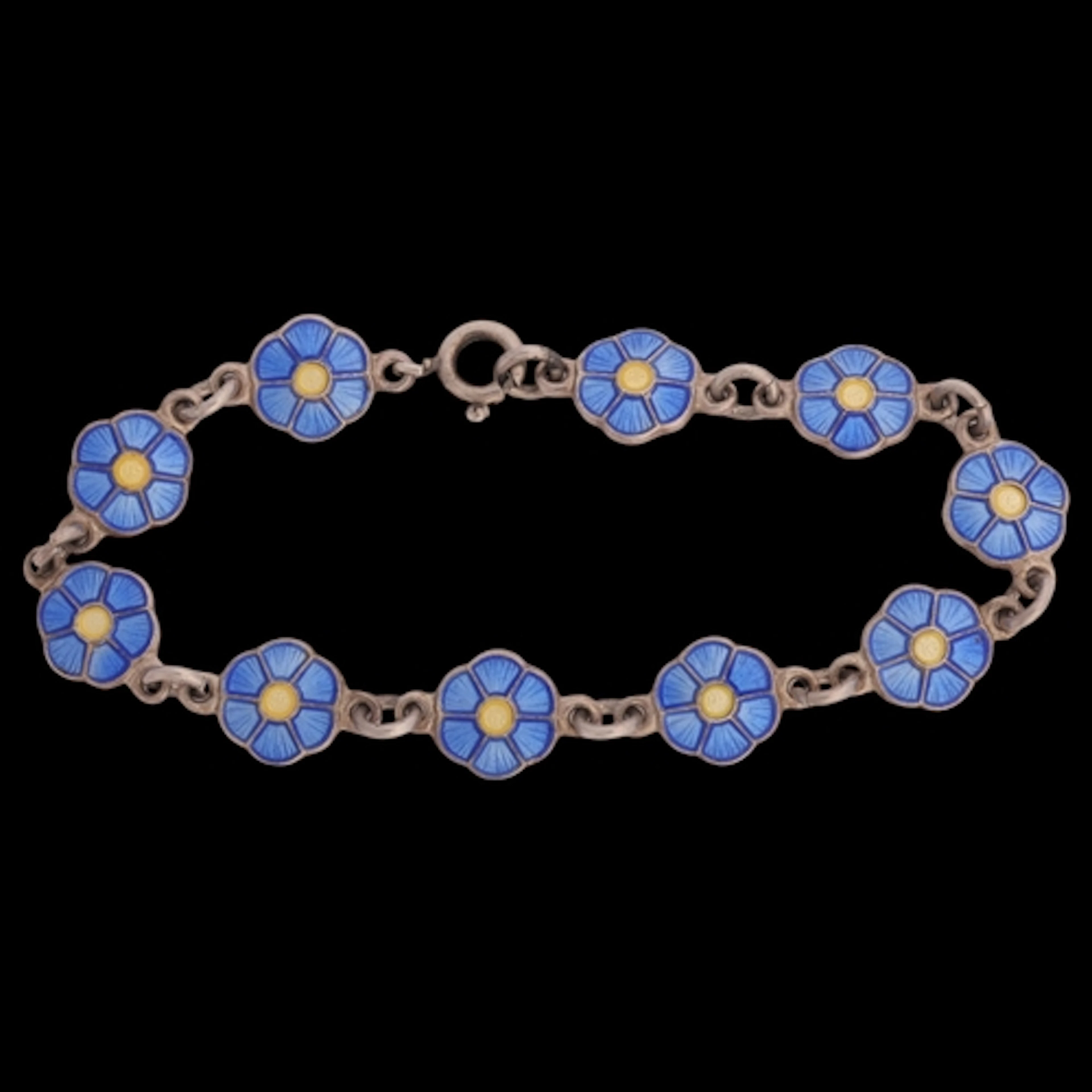 VOLMER BAHNER - a Danish modernist sterling silver polychrom...