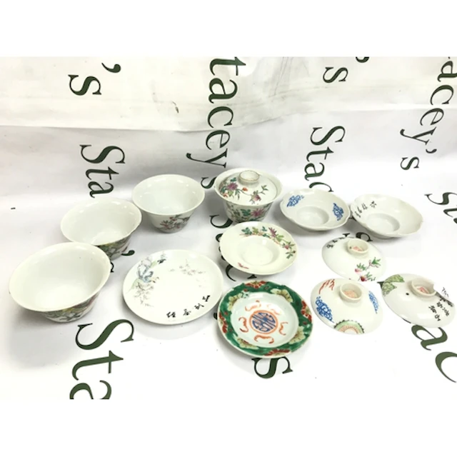Chinese porcelain including hand-painted famille rose and fa...