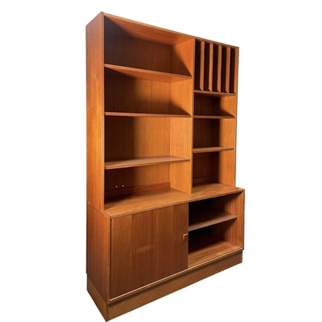 Domino Mobler, Denmark - a retro 20th century teak bookcase ...