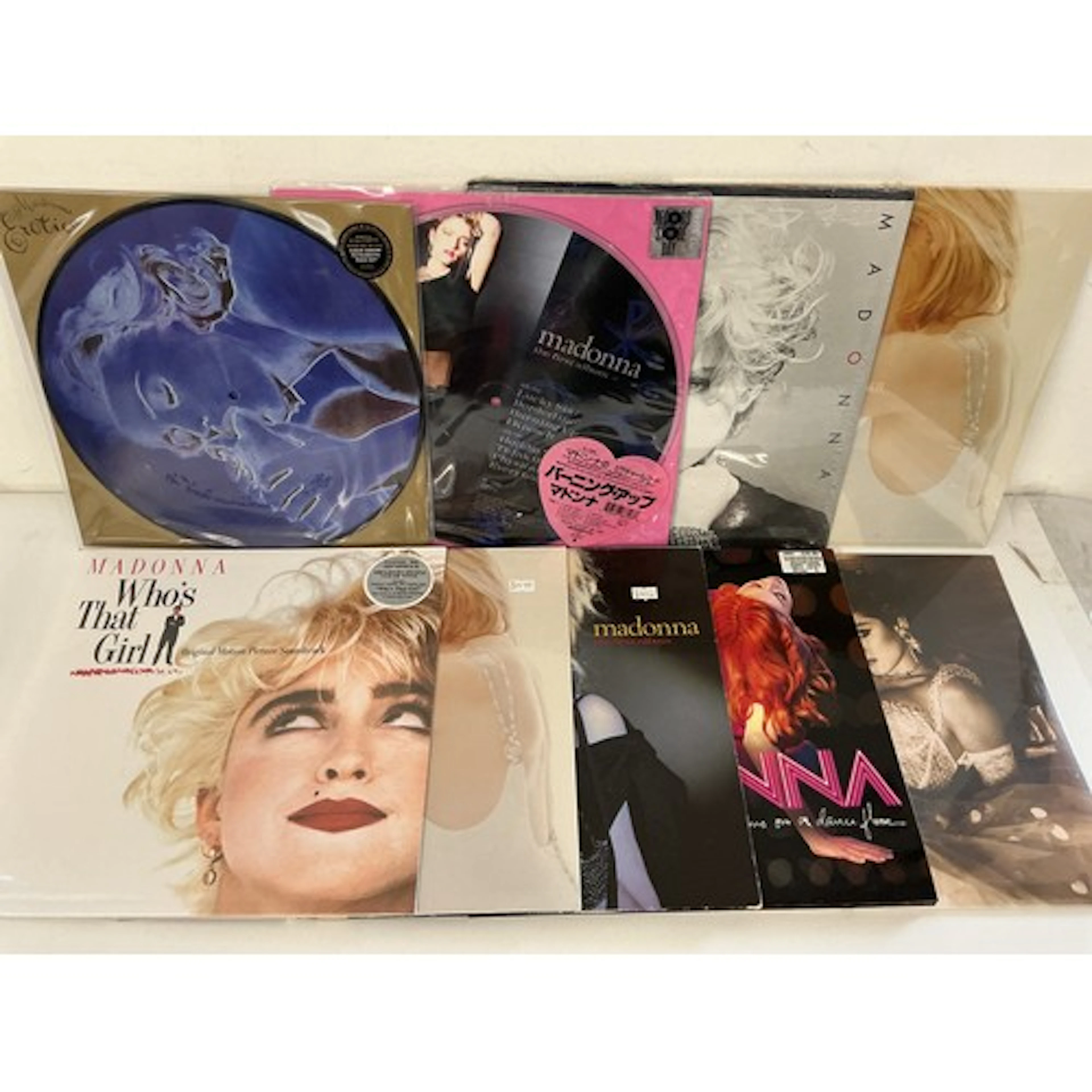 Nine Madonna LPs and 12” singles including RSD exclusives, p...