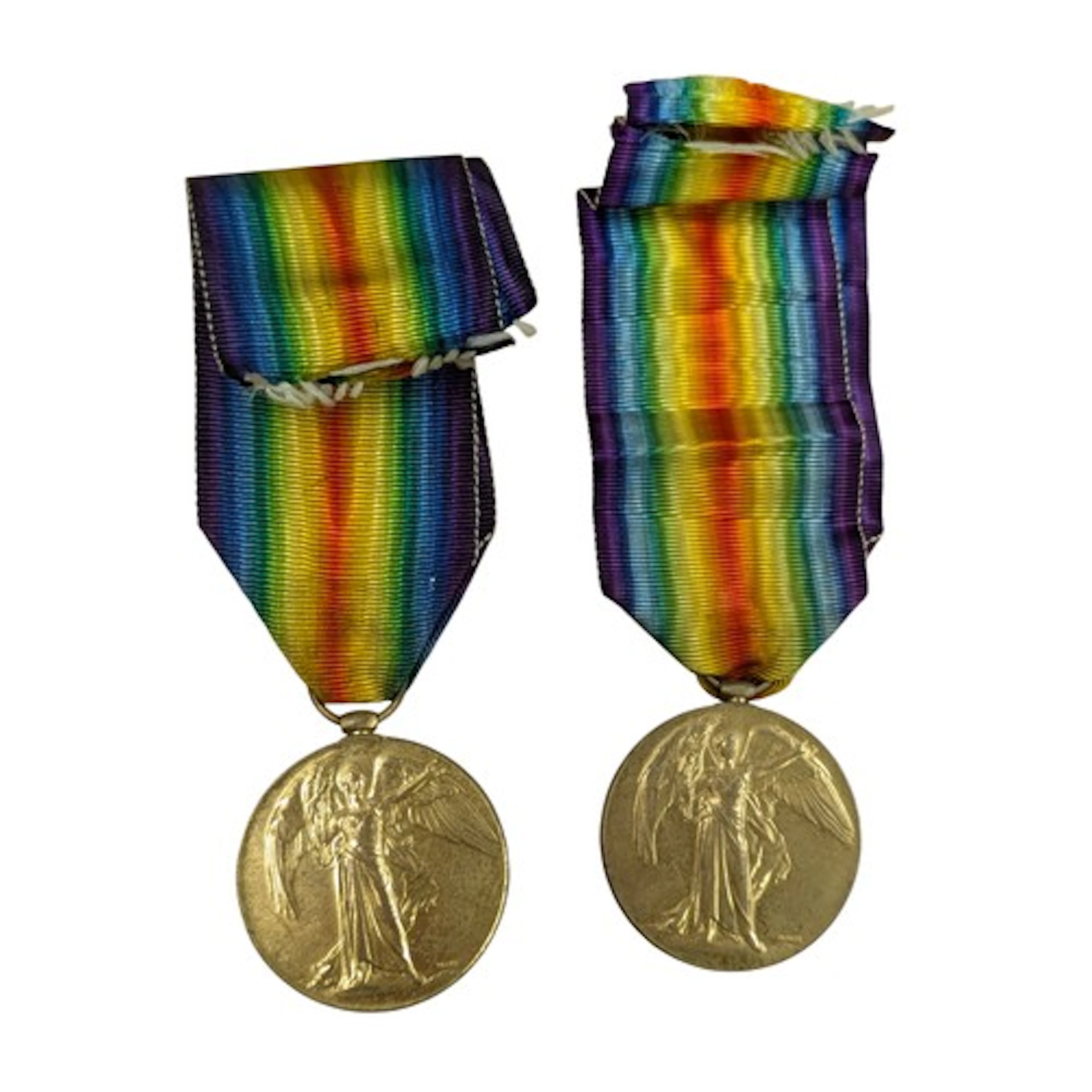 A quantity of two WW1 British Victory Medals, the first to P...