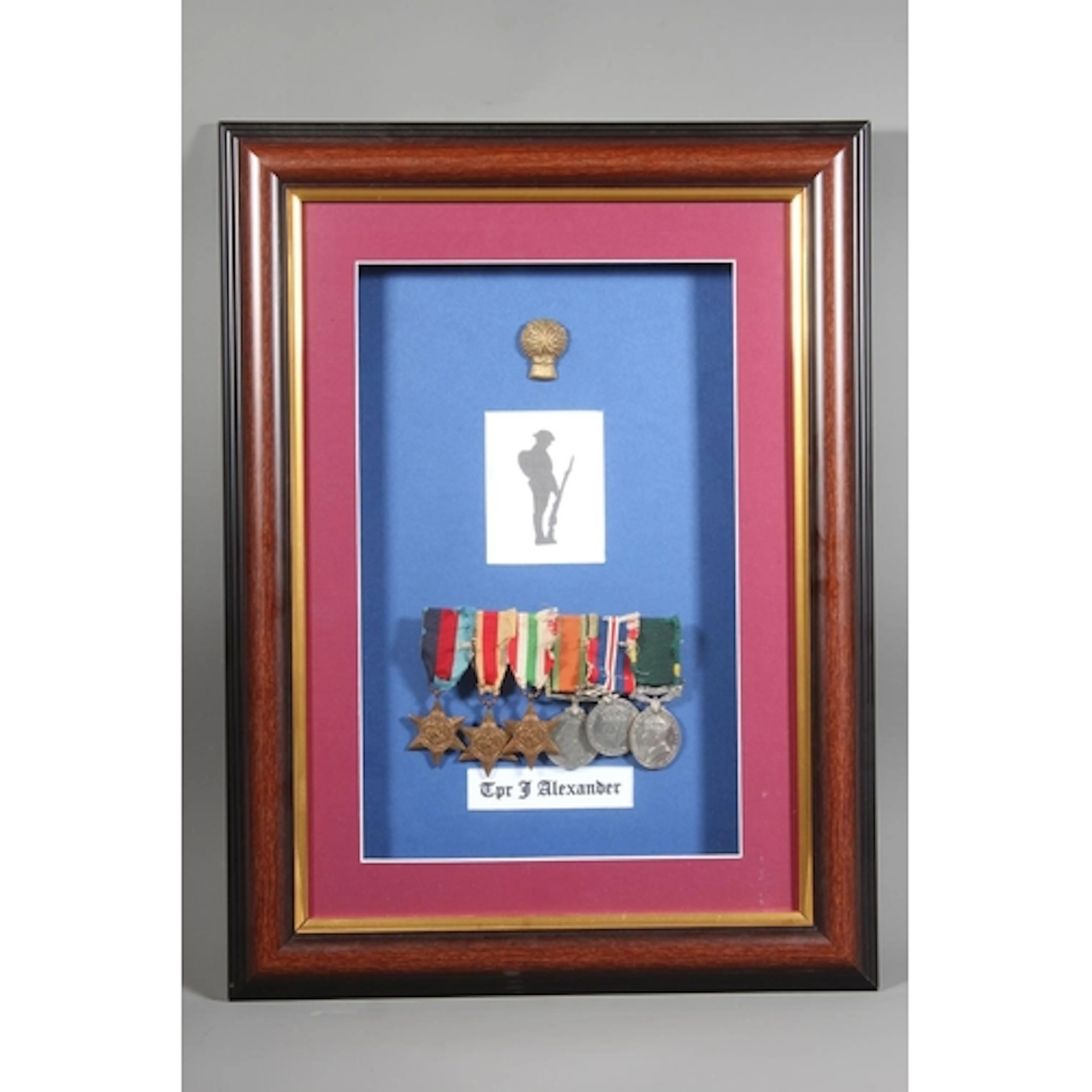 Medals of 7891945 Trooper J McD Alexander of the The Lothian...