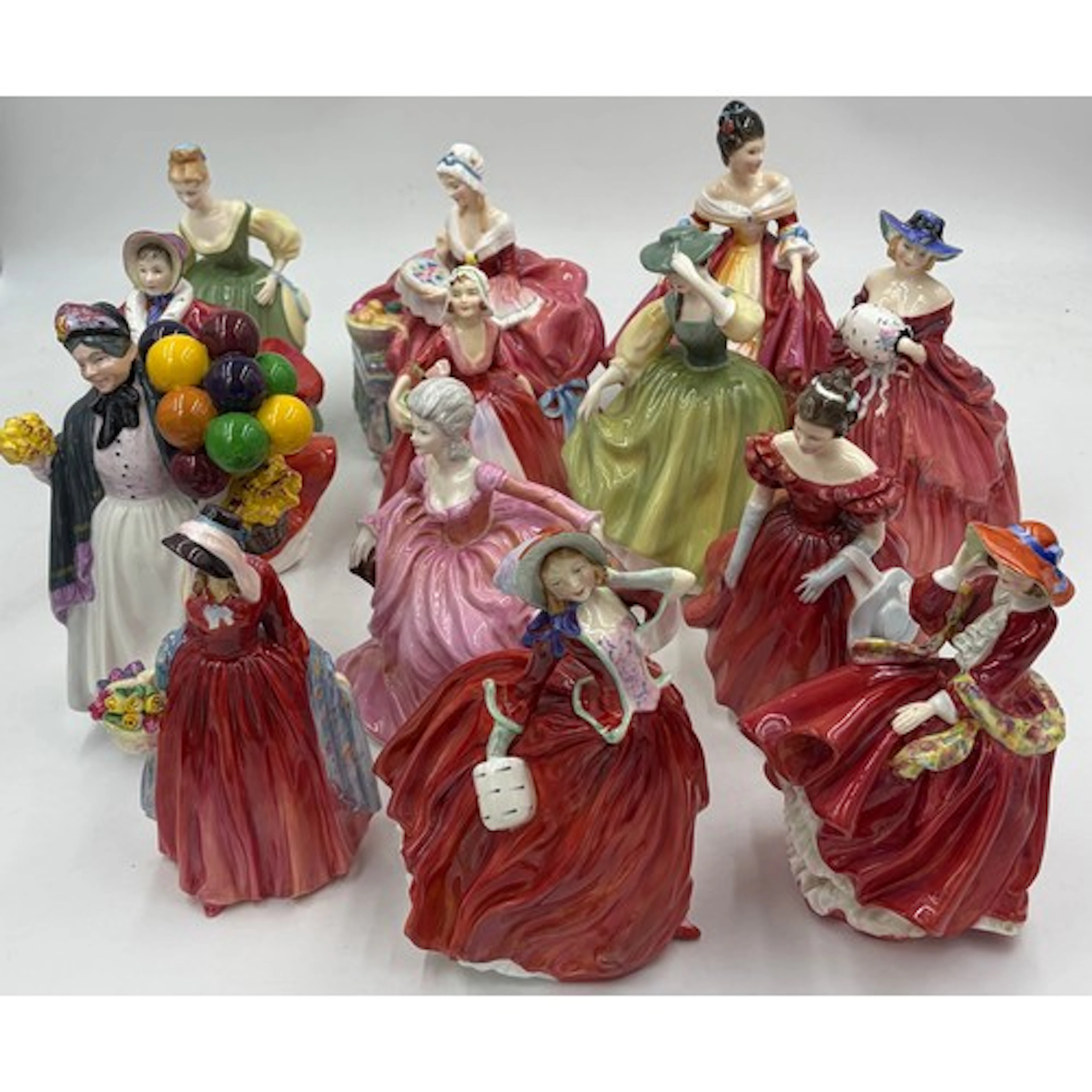 Collection of Royal Doulton figurines to include Penelope, J...