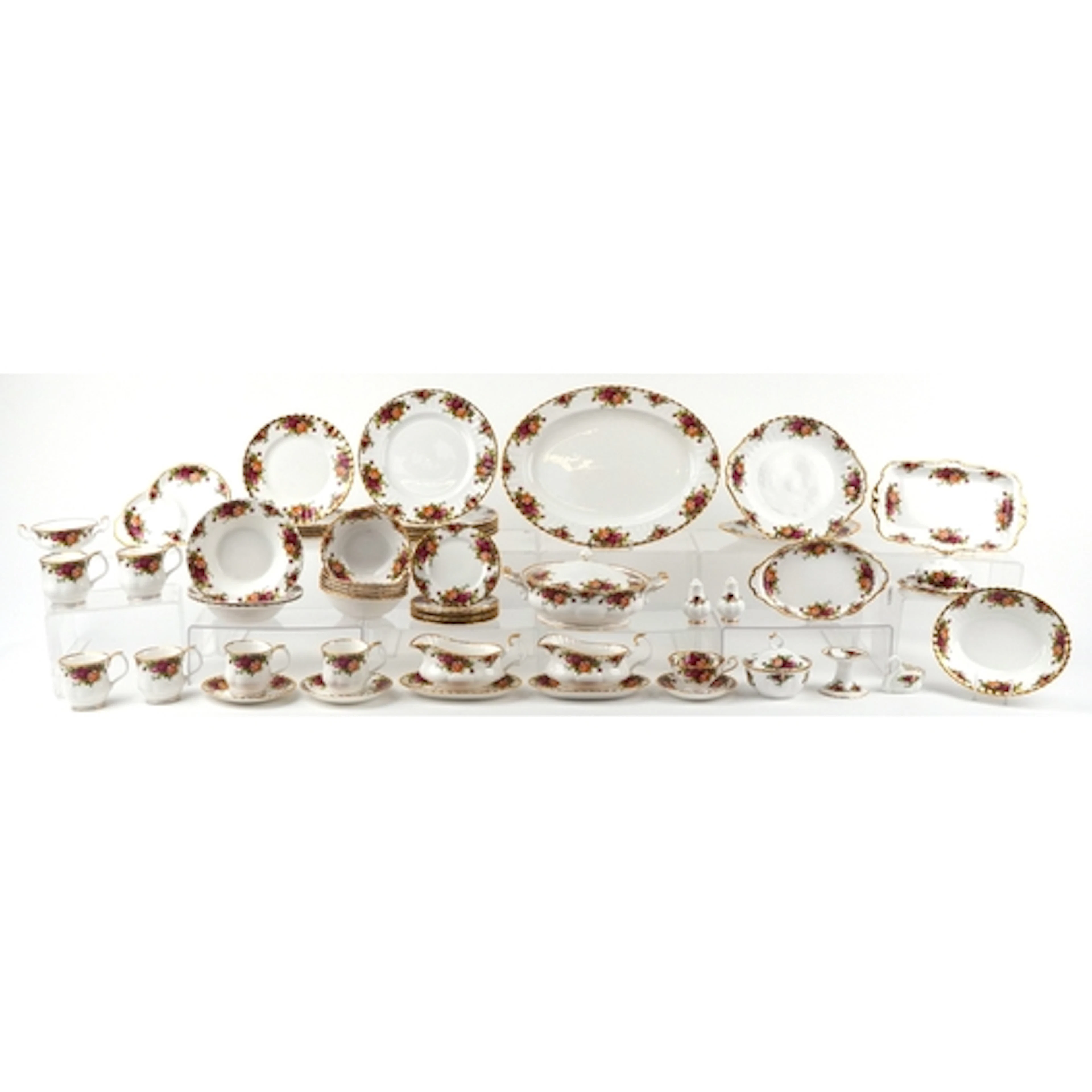Royal Albert Old Country Roses pattern dinner and teaware in...