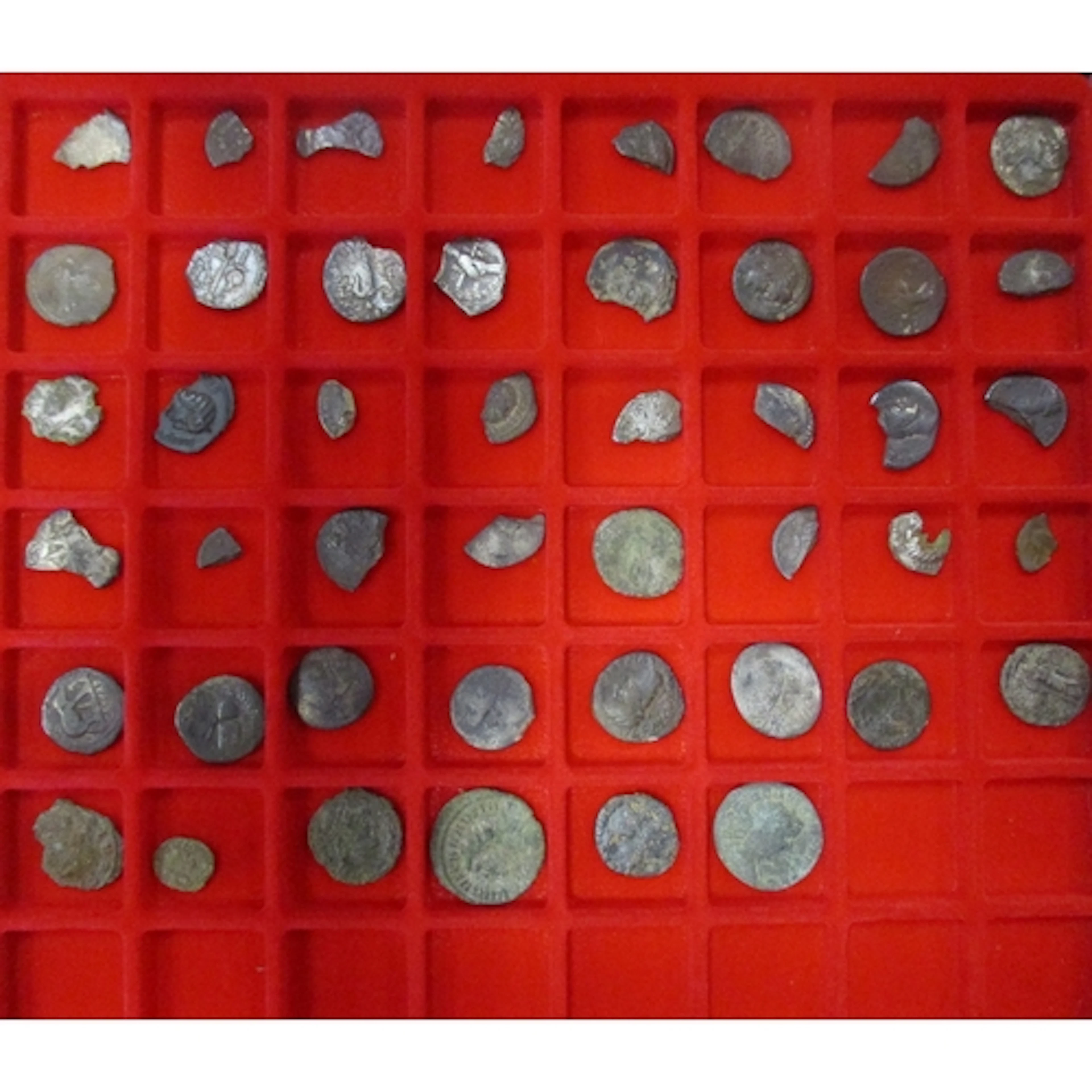Roman. Collection in Lindner display tray including Theodosi...
