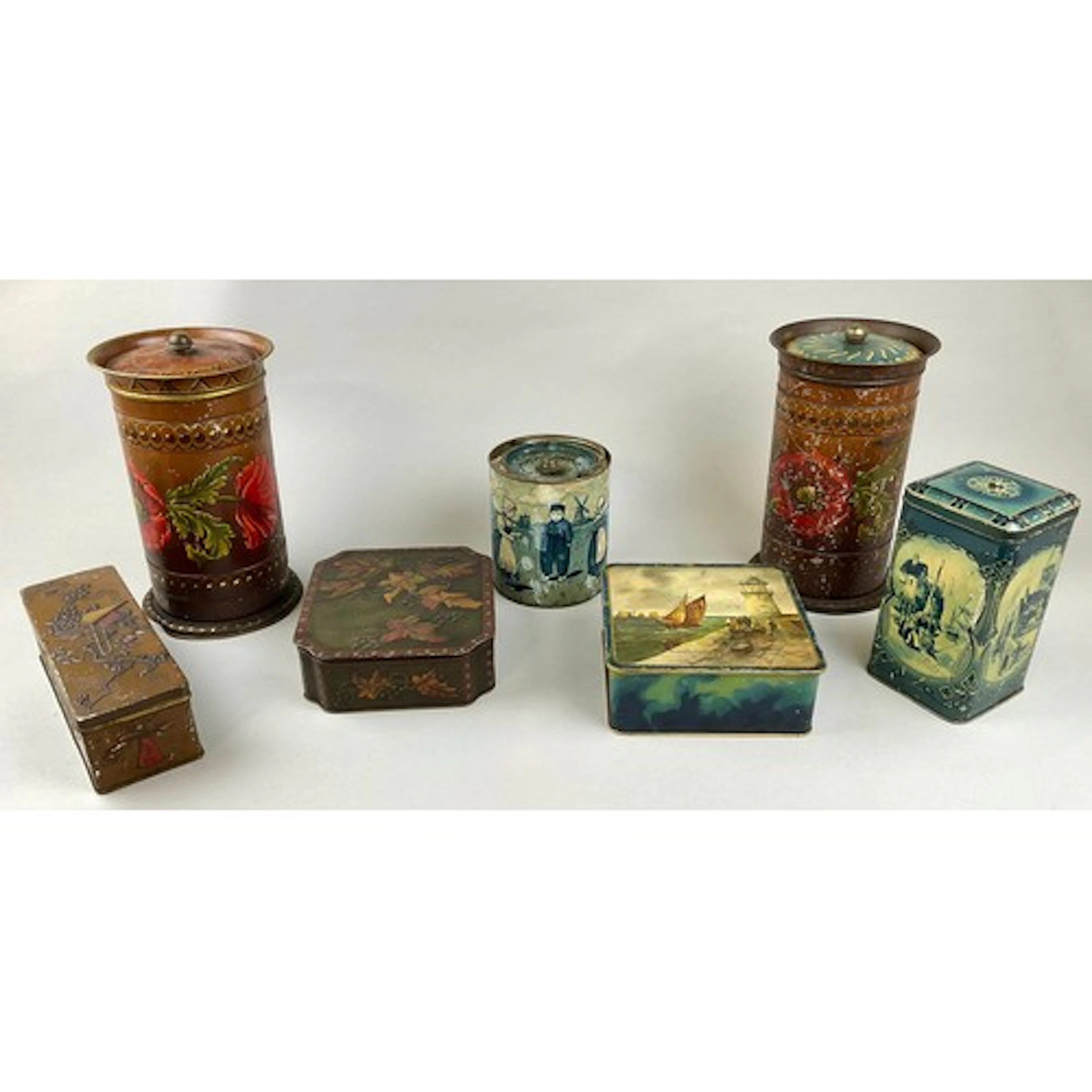 Advertising Tins - a Victorian rounded rectangular tin, Macf...