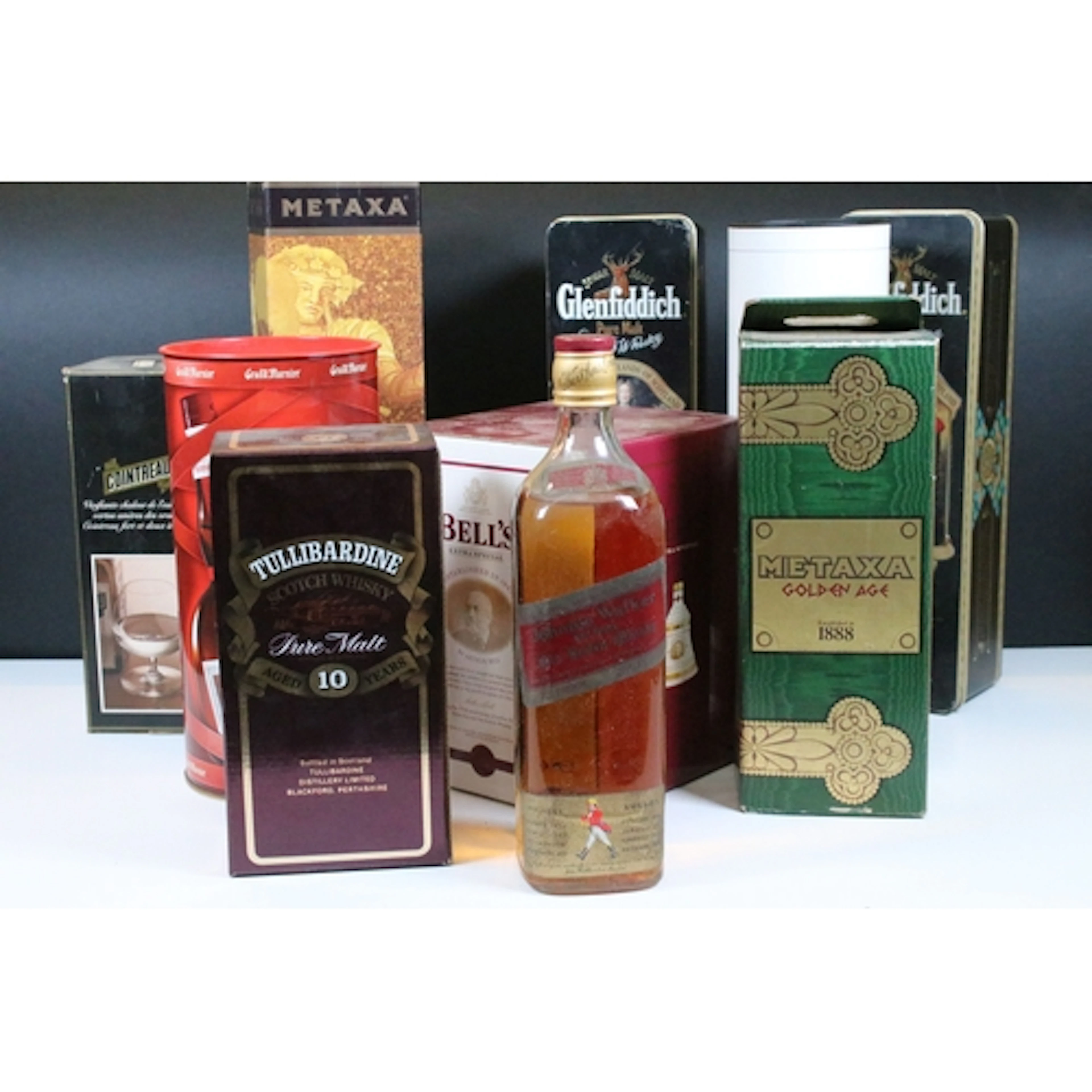 Collection of ten bottles of alcoholic spirits, to comprise ...