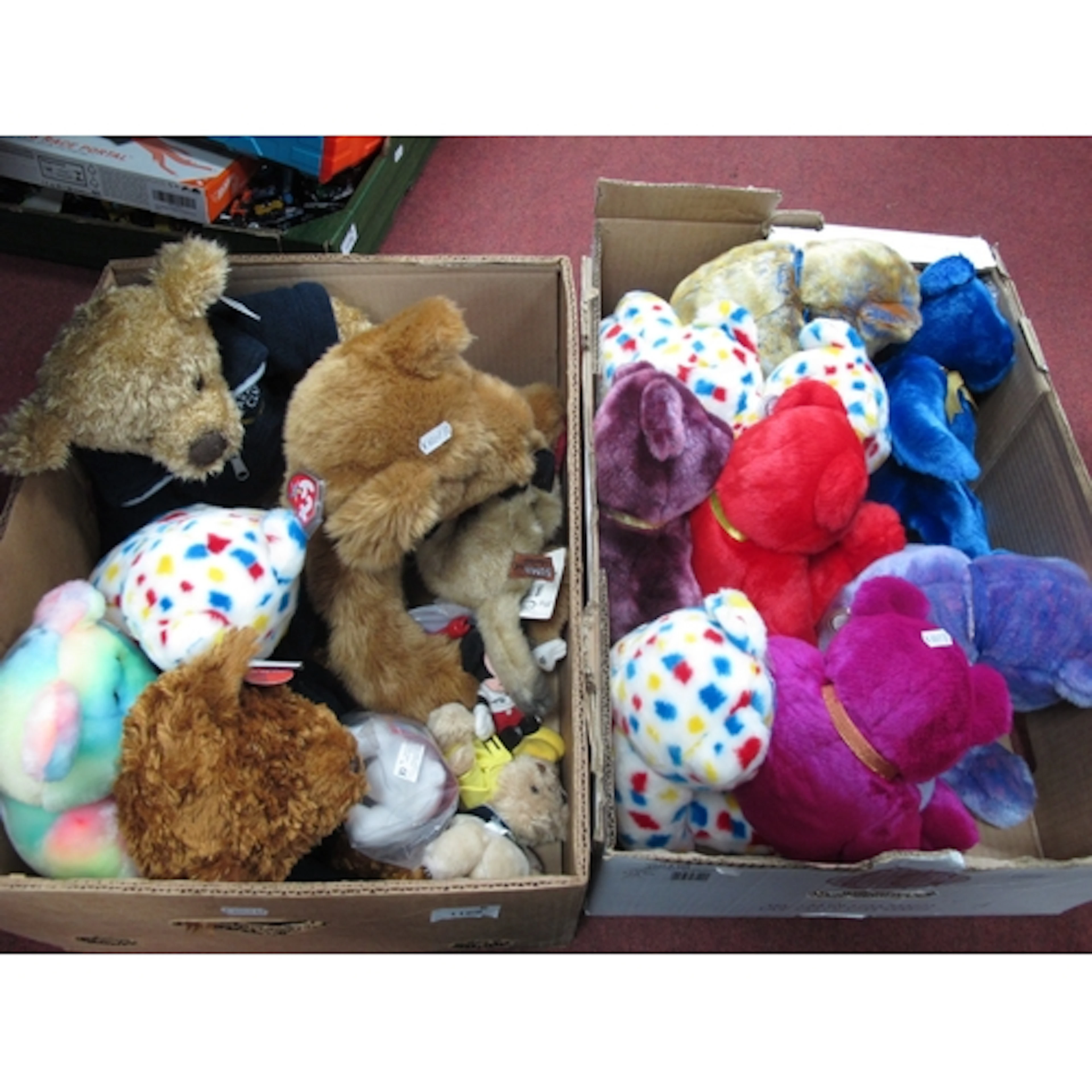Mixed TY Beanie Buddies and plush toys, including twelve Bea...