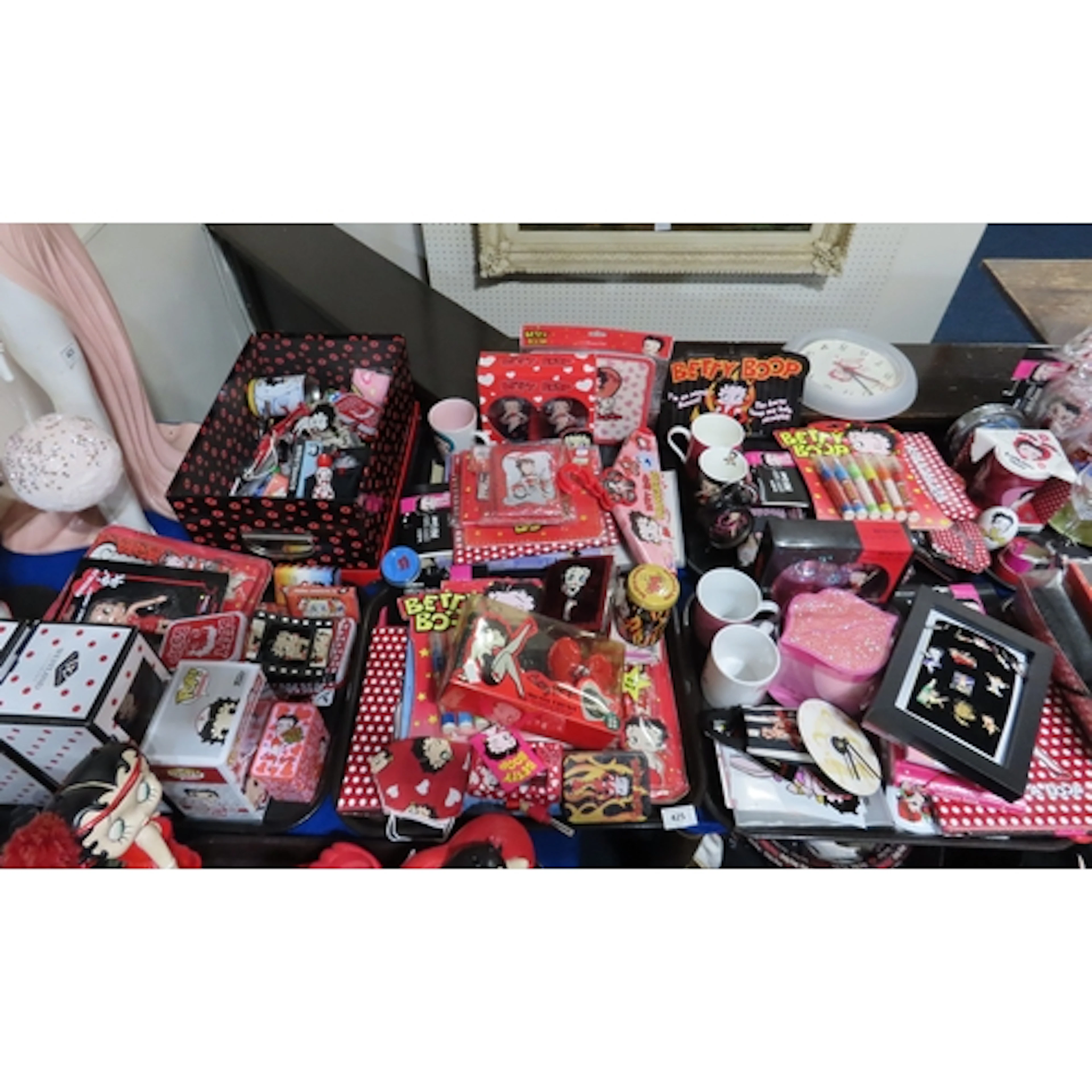 A collection of Betty Boop collectables including bingo mark...